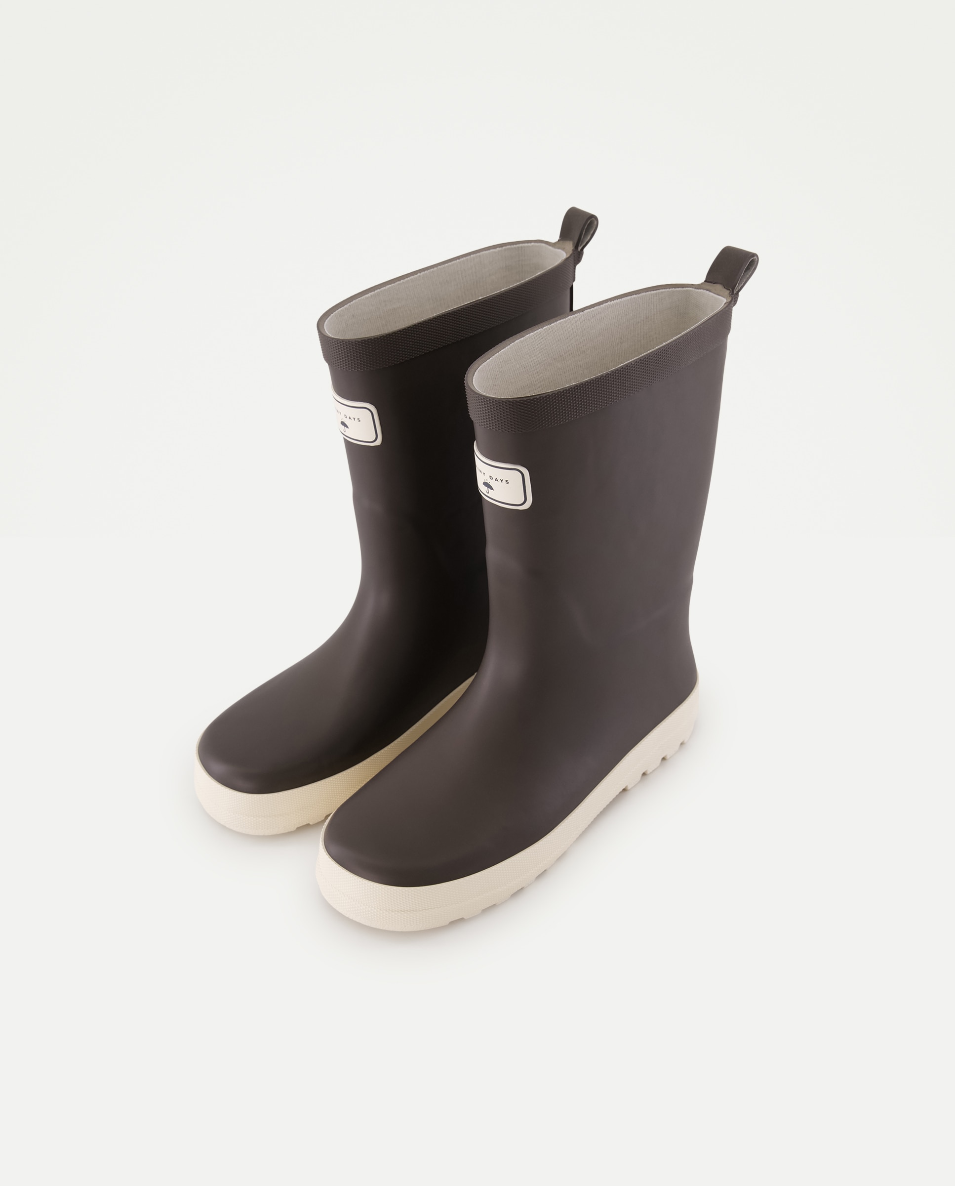 Bota de agua infantil básica Marrón-2