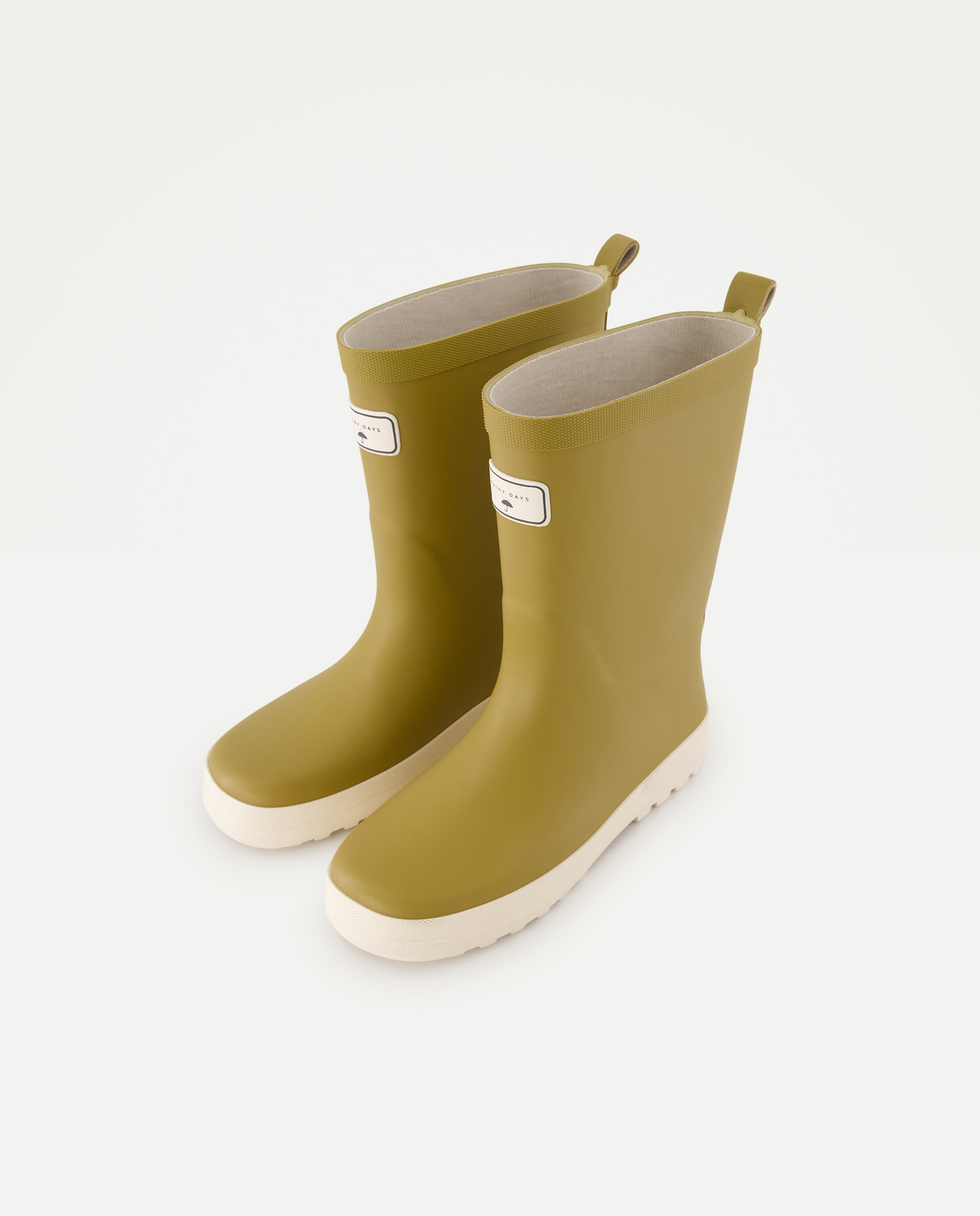Bota de agua infantil básica Mostaza-2