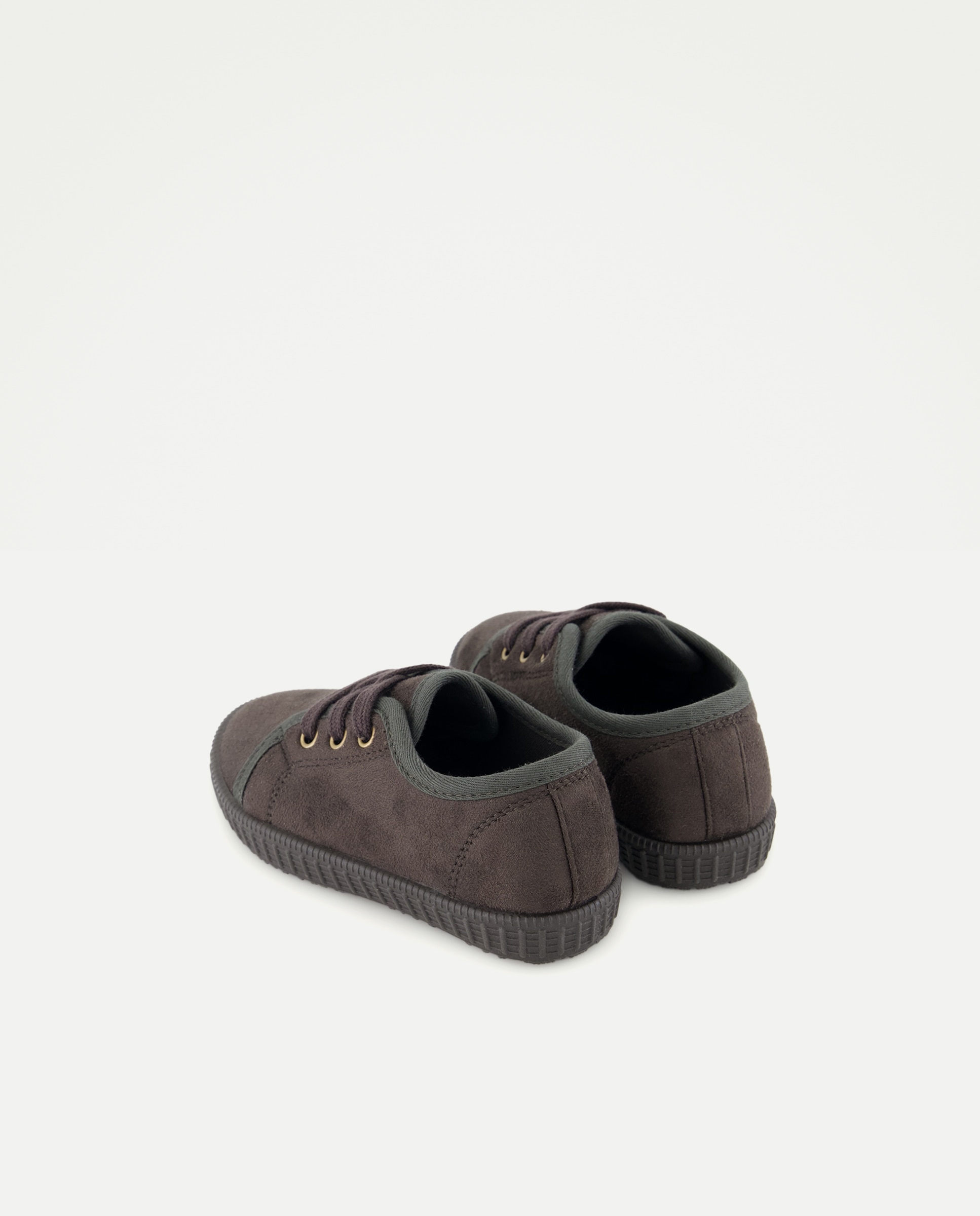 Bamba bebés microfibra con cordones 820 Gris medio-3