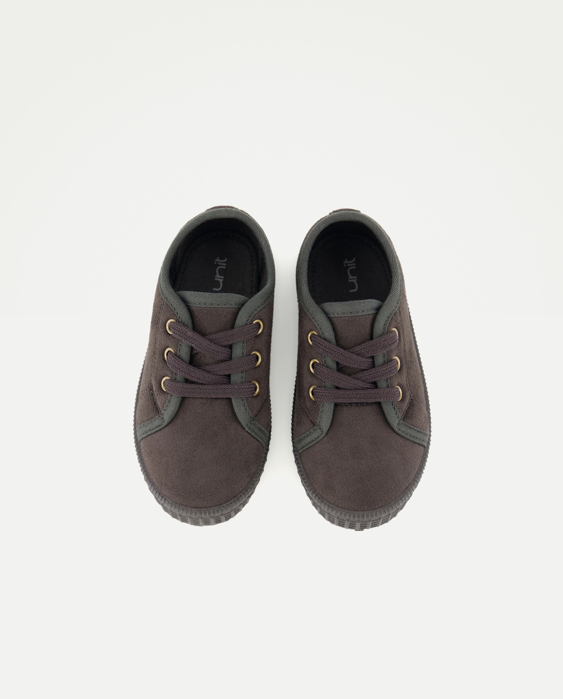 Bamba bebés microfibra con cordones 820 Gris medio-4