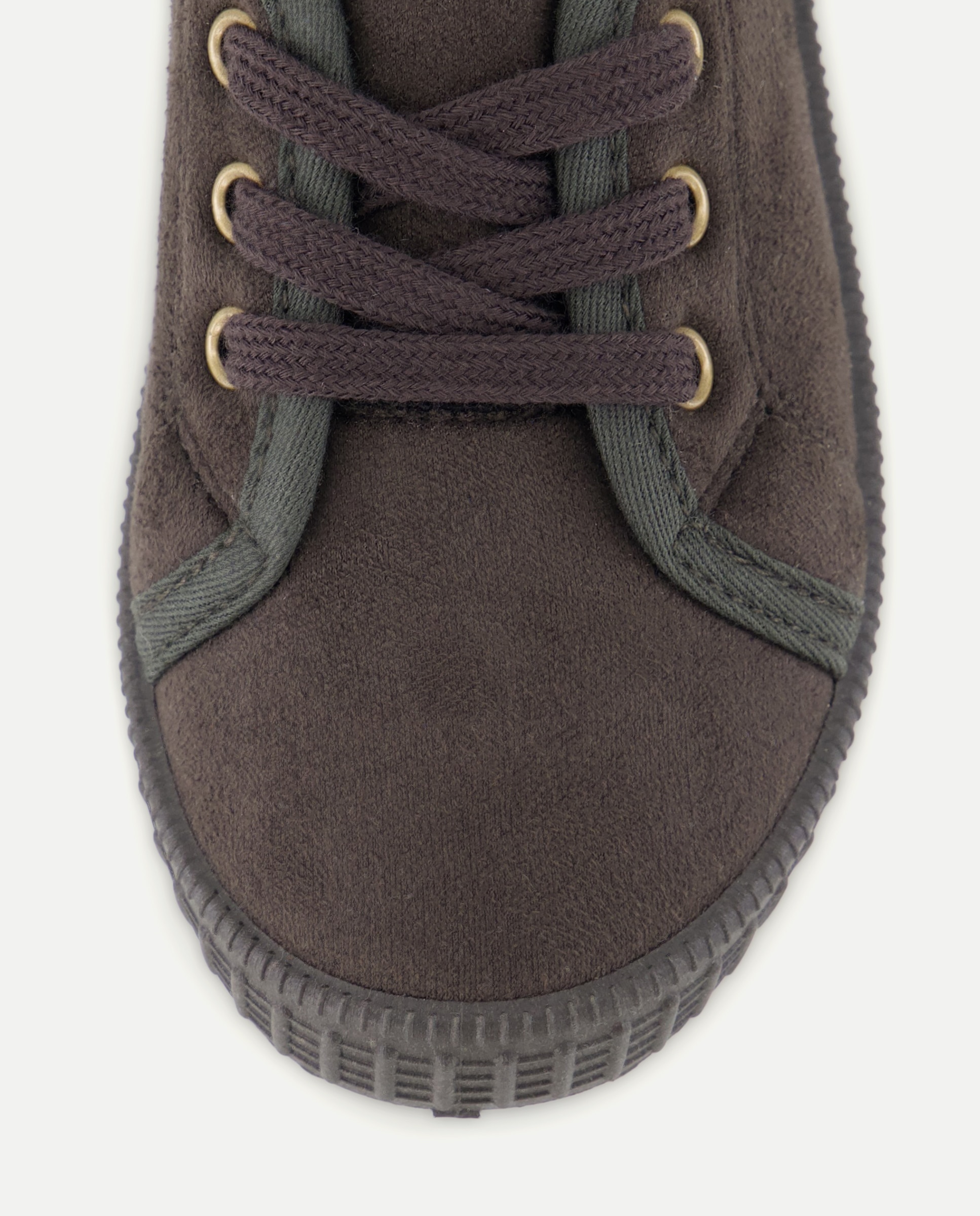 Bamba bebés microfibra con cordones 820 Gris medio-5