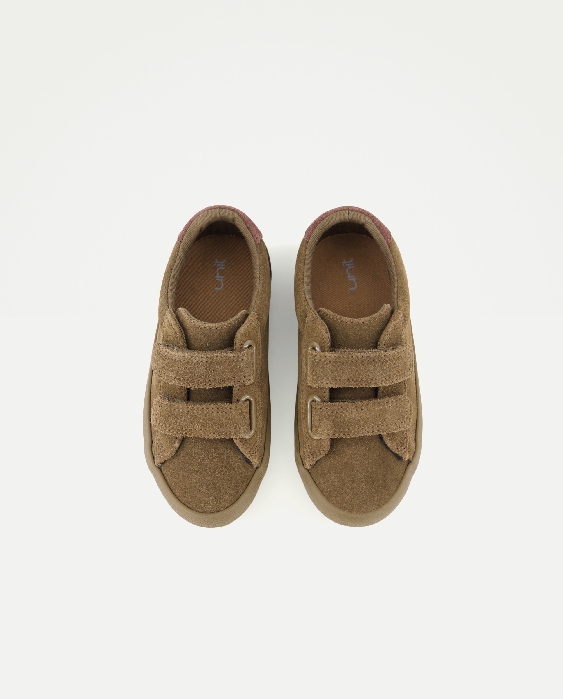 Zapato bebés con velcro de piel Verde-4