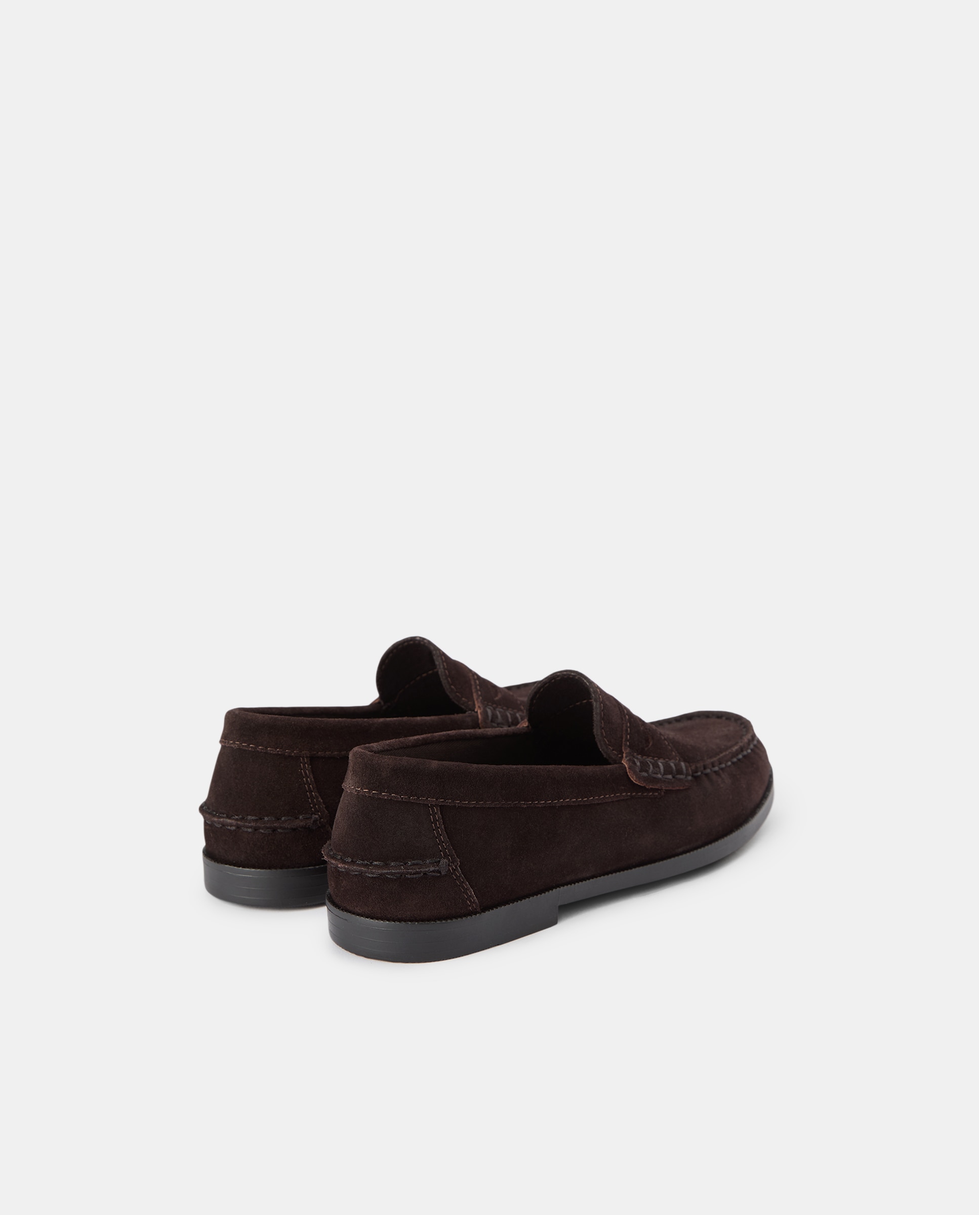 Mocasín infantil de serraje Chocolate-3