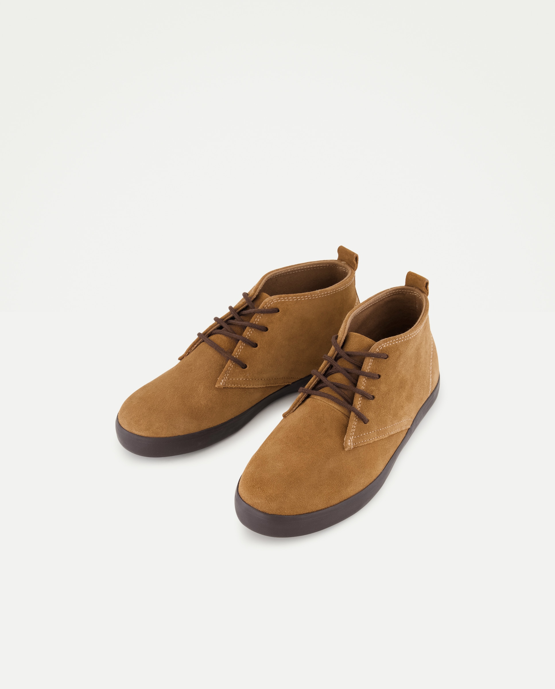 Botín infantil de piel con cordones 730 Camel-2