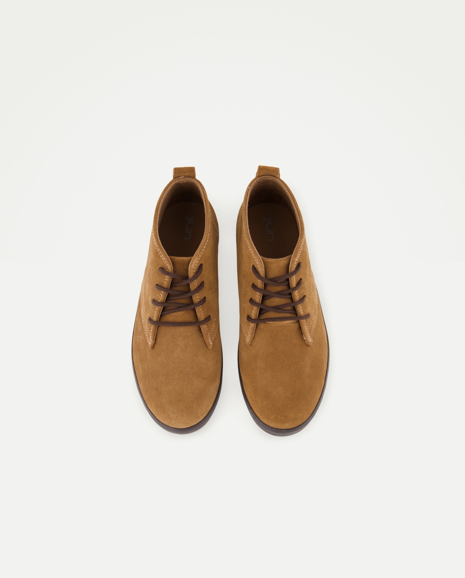Botín infantil de piel con cordones 730 Camel-4