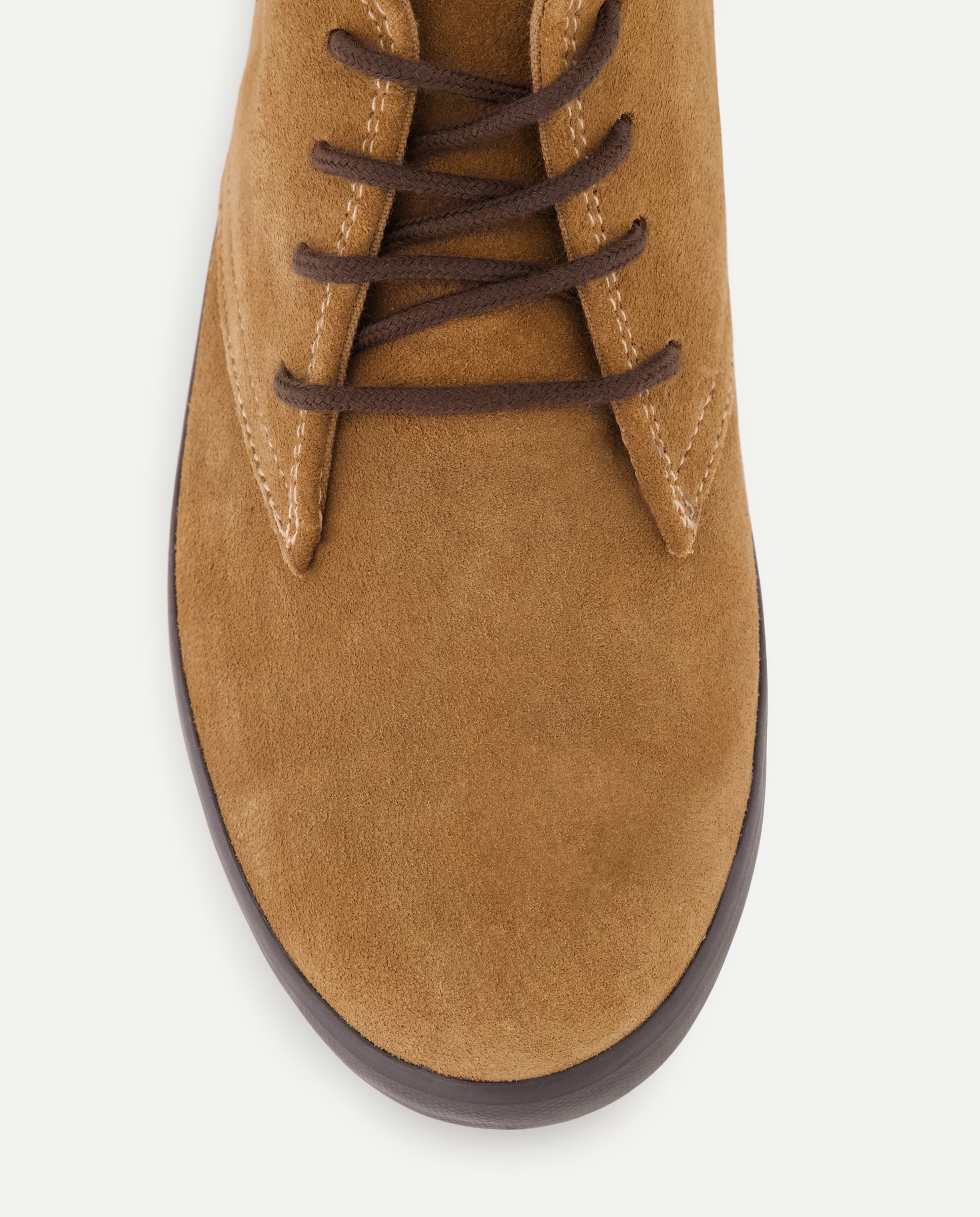 Botín infantil de piel con cordones 730 Camel-5