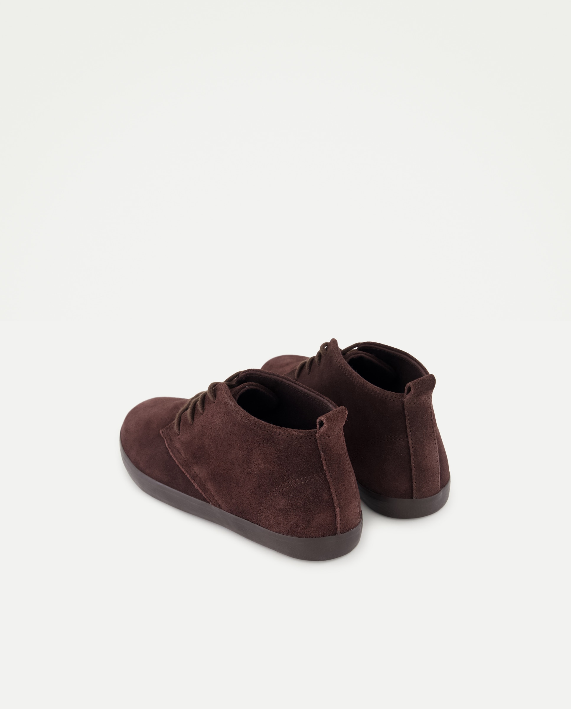 Botín infantil de piel con cordones Chocolate-3