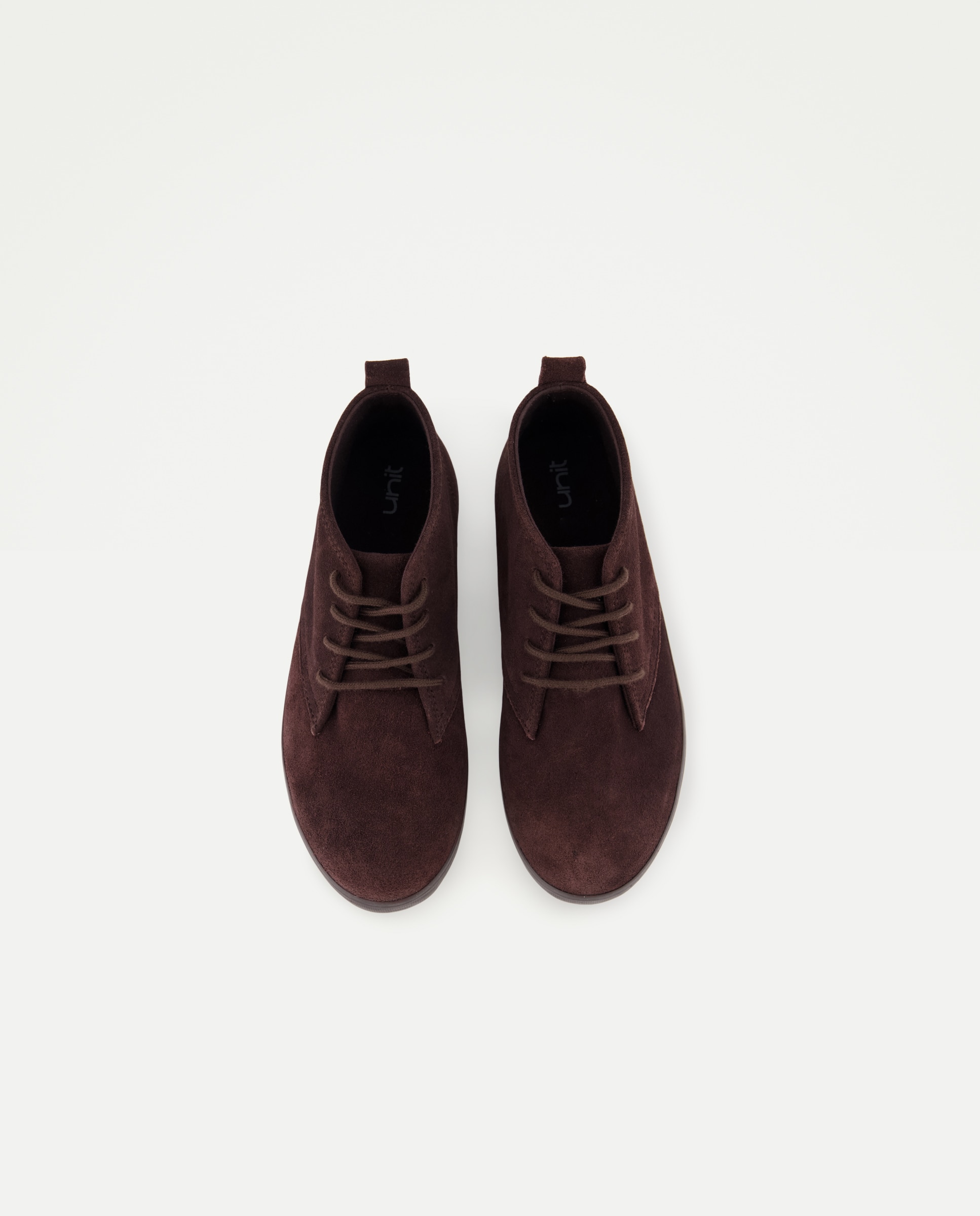 Botín infantil de piel con cordones Chocolate-4