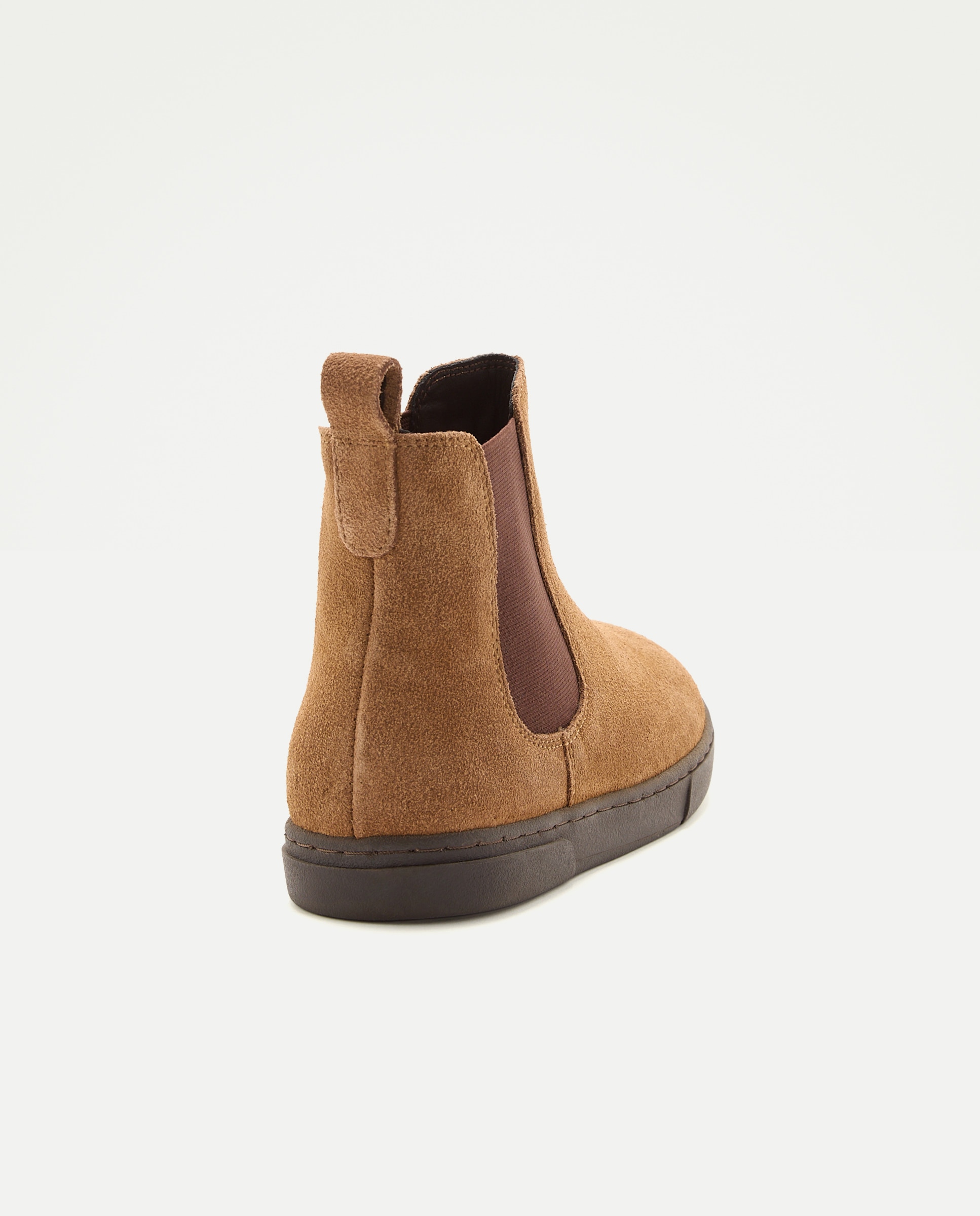 Botín infantil chelsea de piel 730 Camel-3