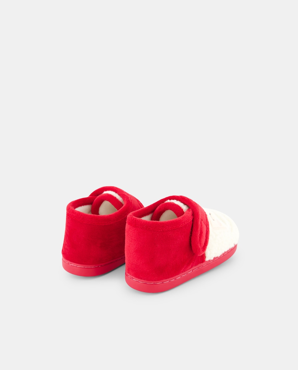 Zapatilla bebés bota navidad 600 Rojo-3