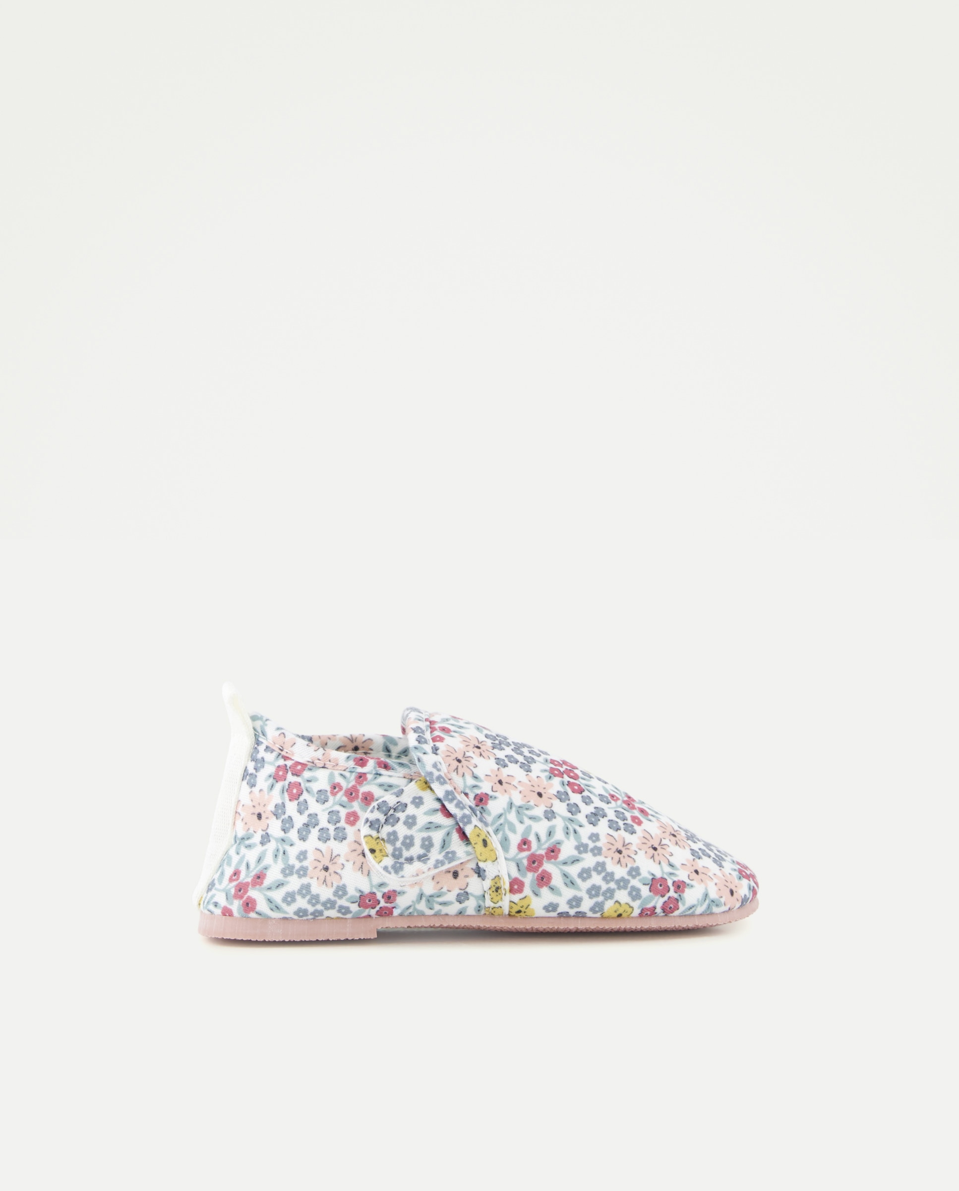 Zapatilla bebés estampada Blanco roto-1
