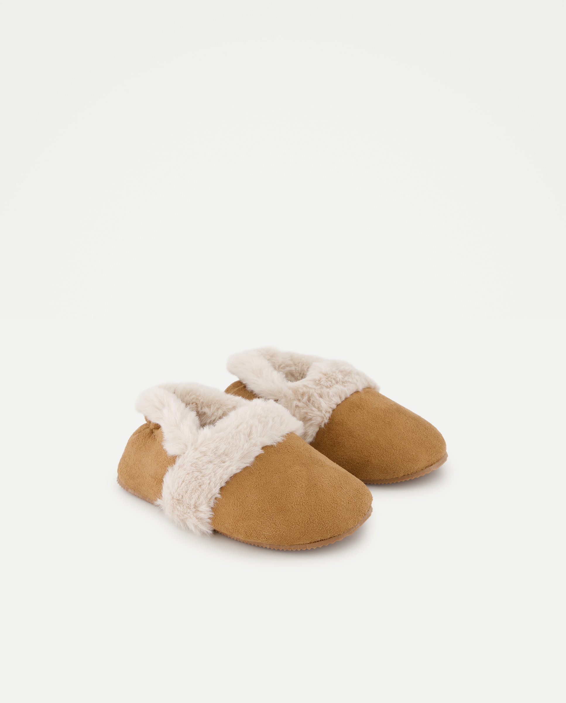 Zapatilla bebés forrada pelito 730 Camel-2