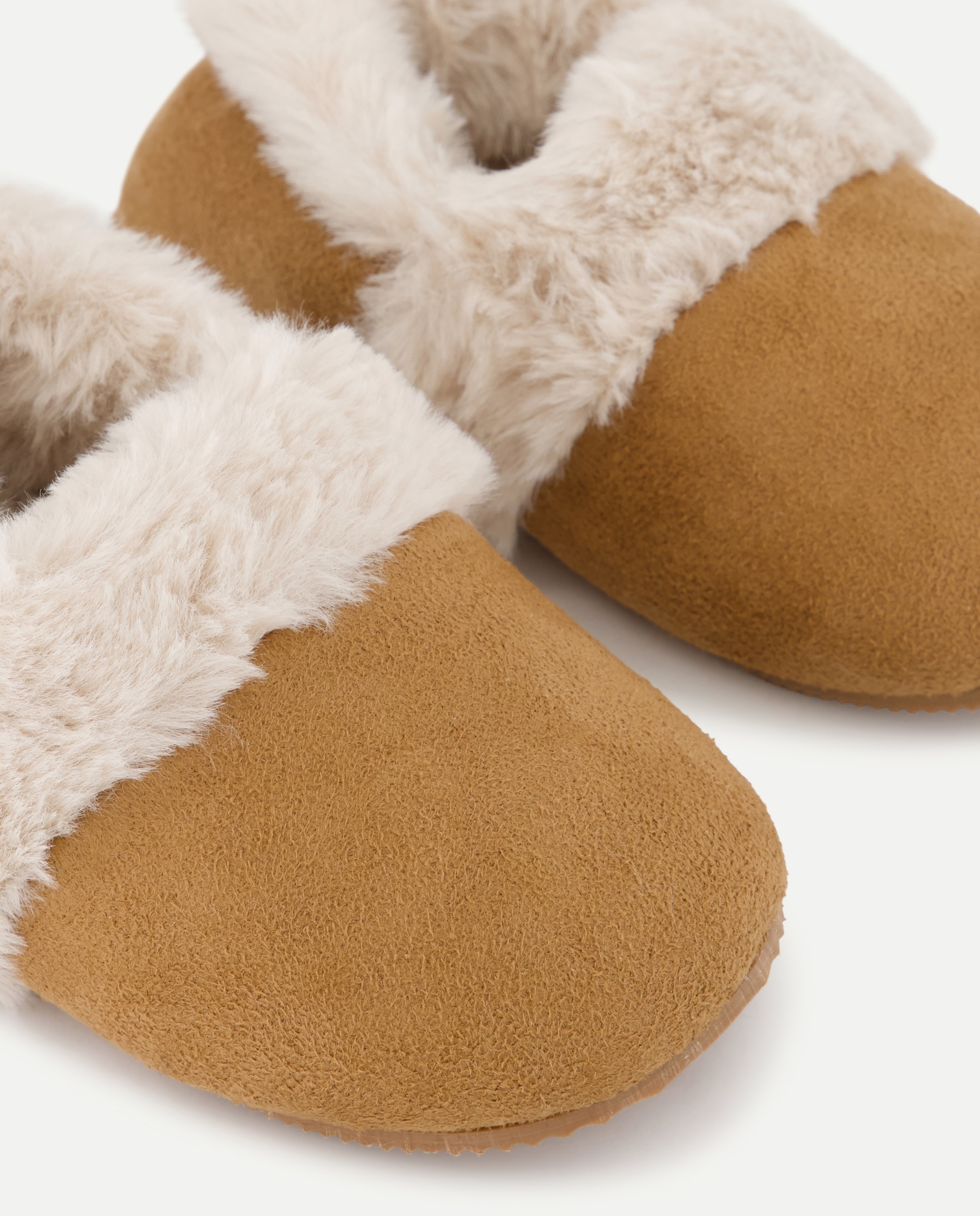Zapatilla bebés forrada pelito 730 Camel-5