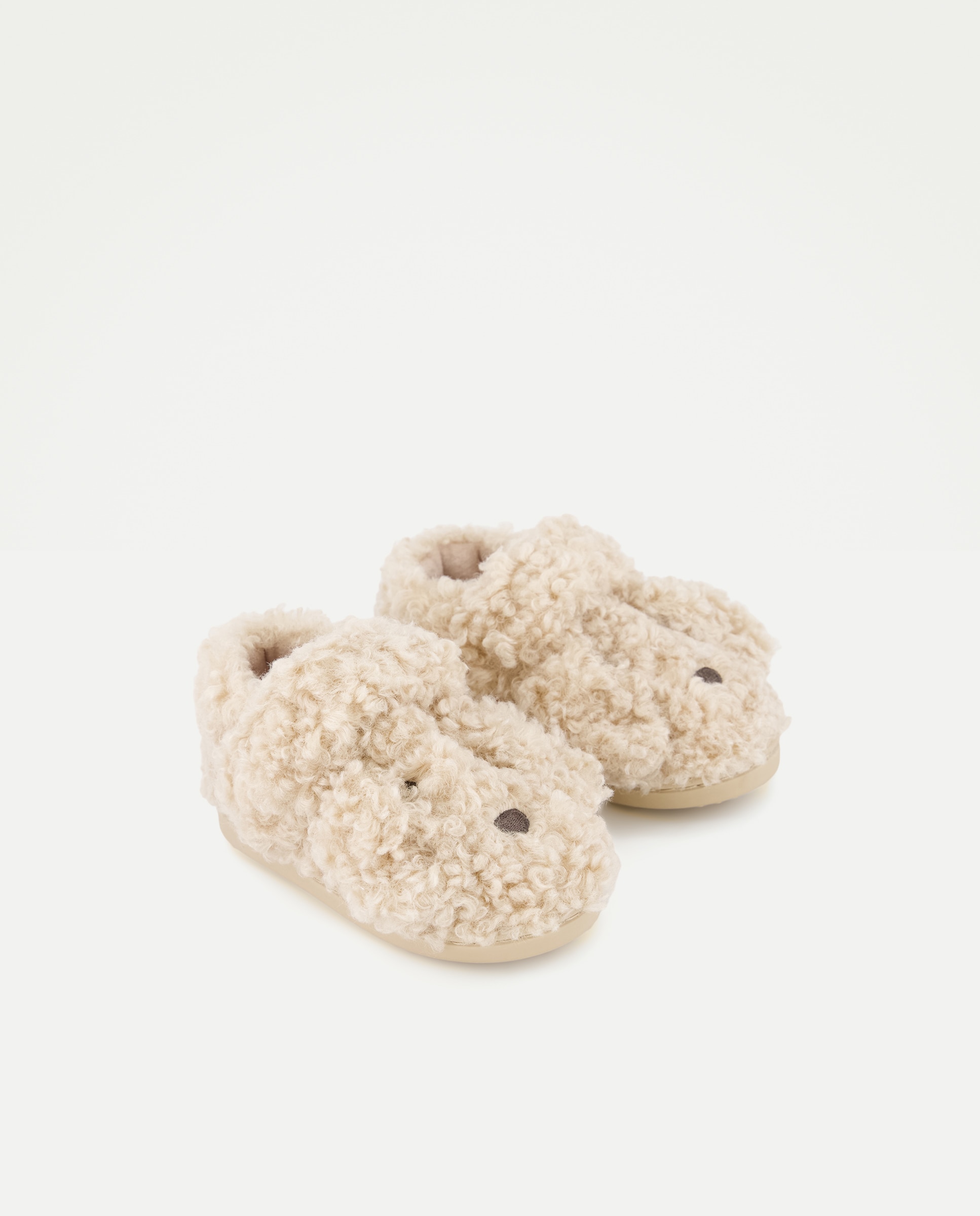 Zapatilla bebés bota animal Beige-2