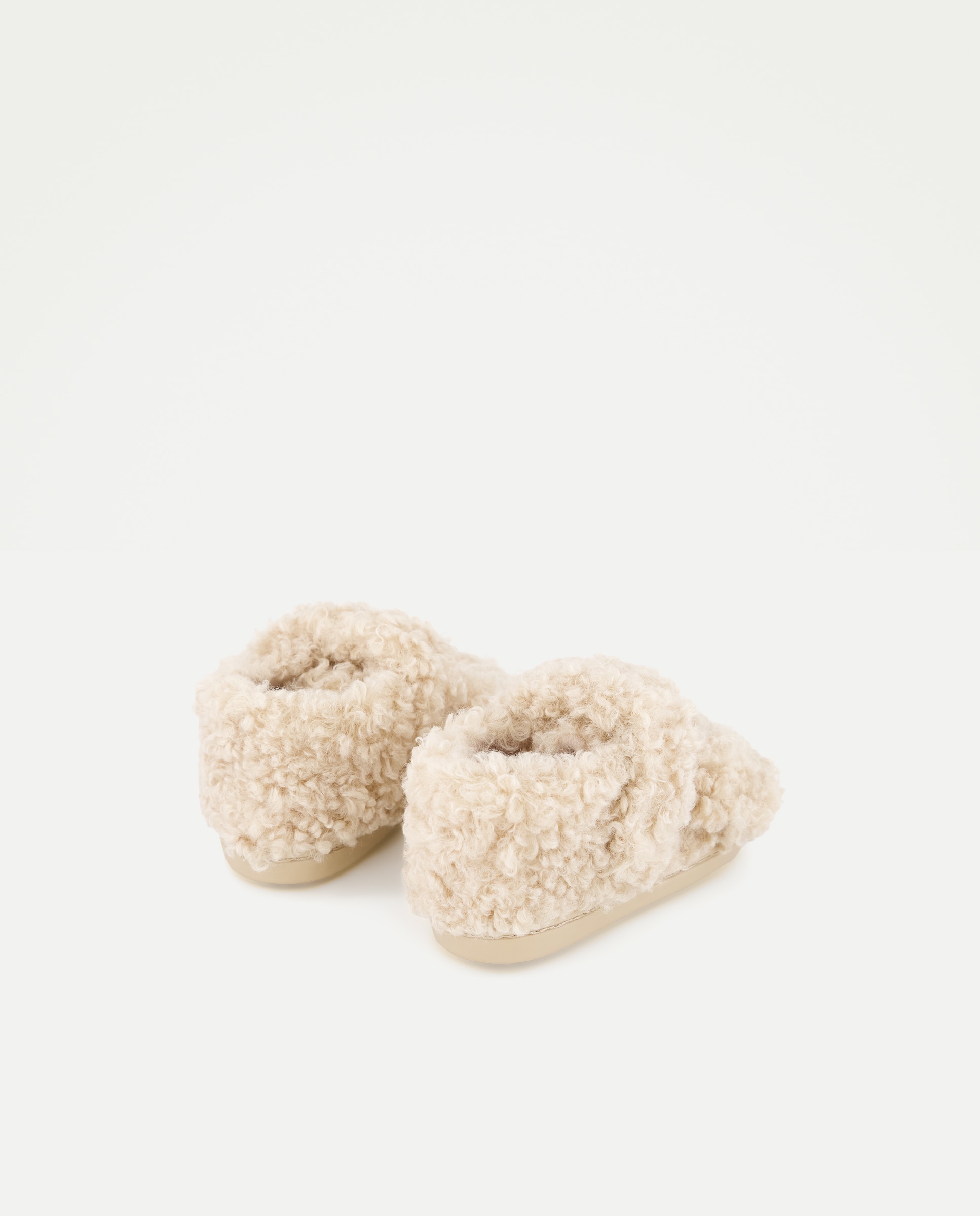 Zapatilla bebés bota animal Beige-3