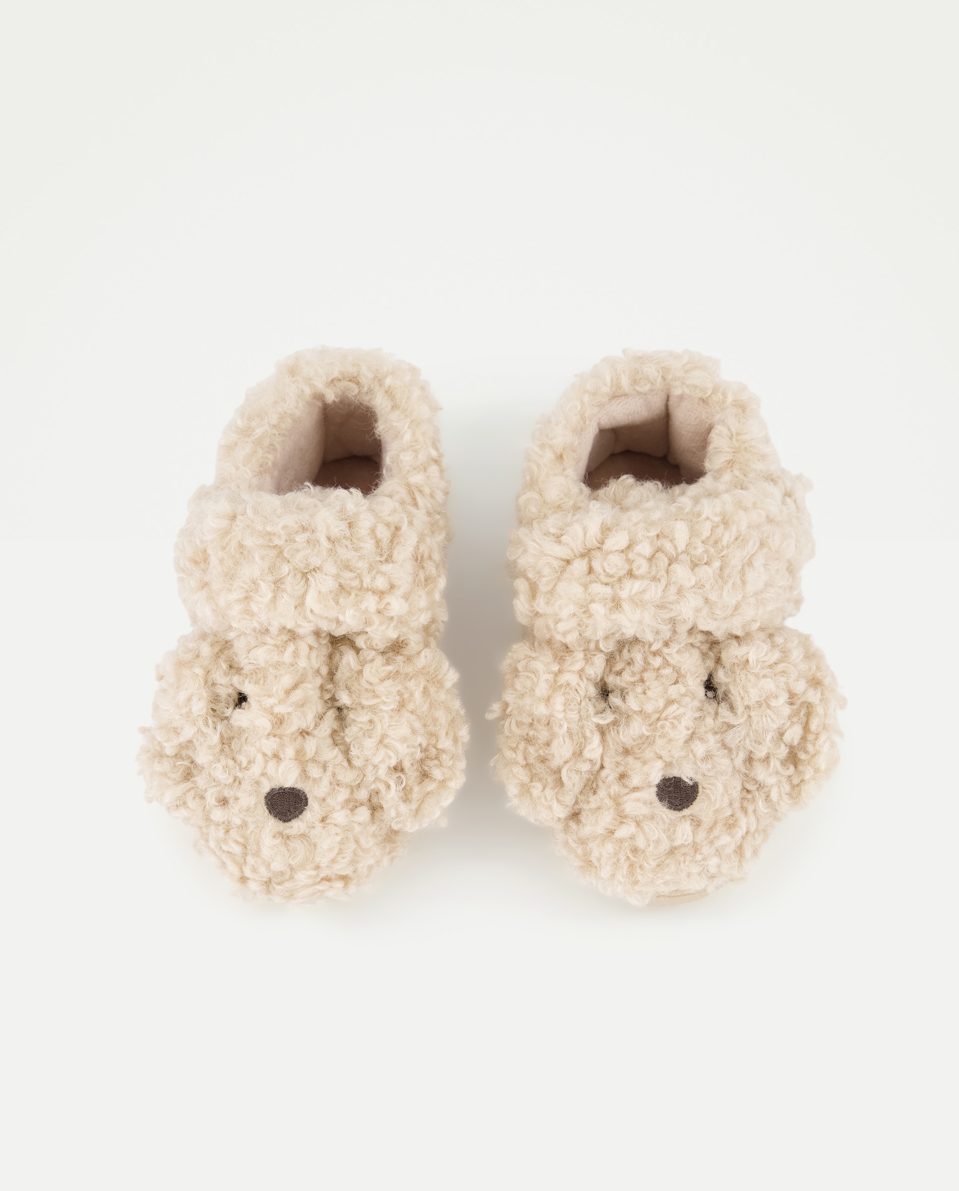 Zapatilla bebés bota animal Beige-4
