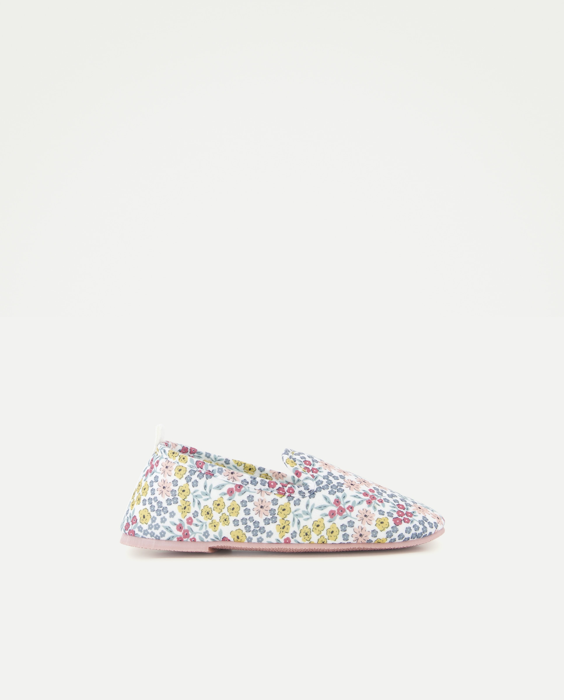 Zapatilla infantil estampada Blanco roto-1