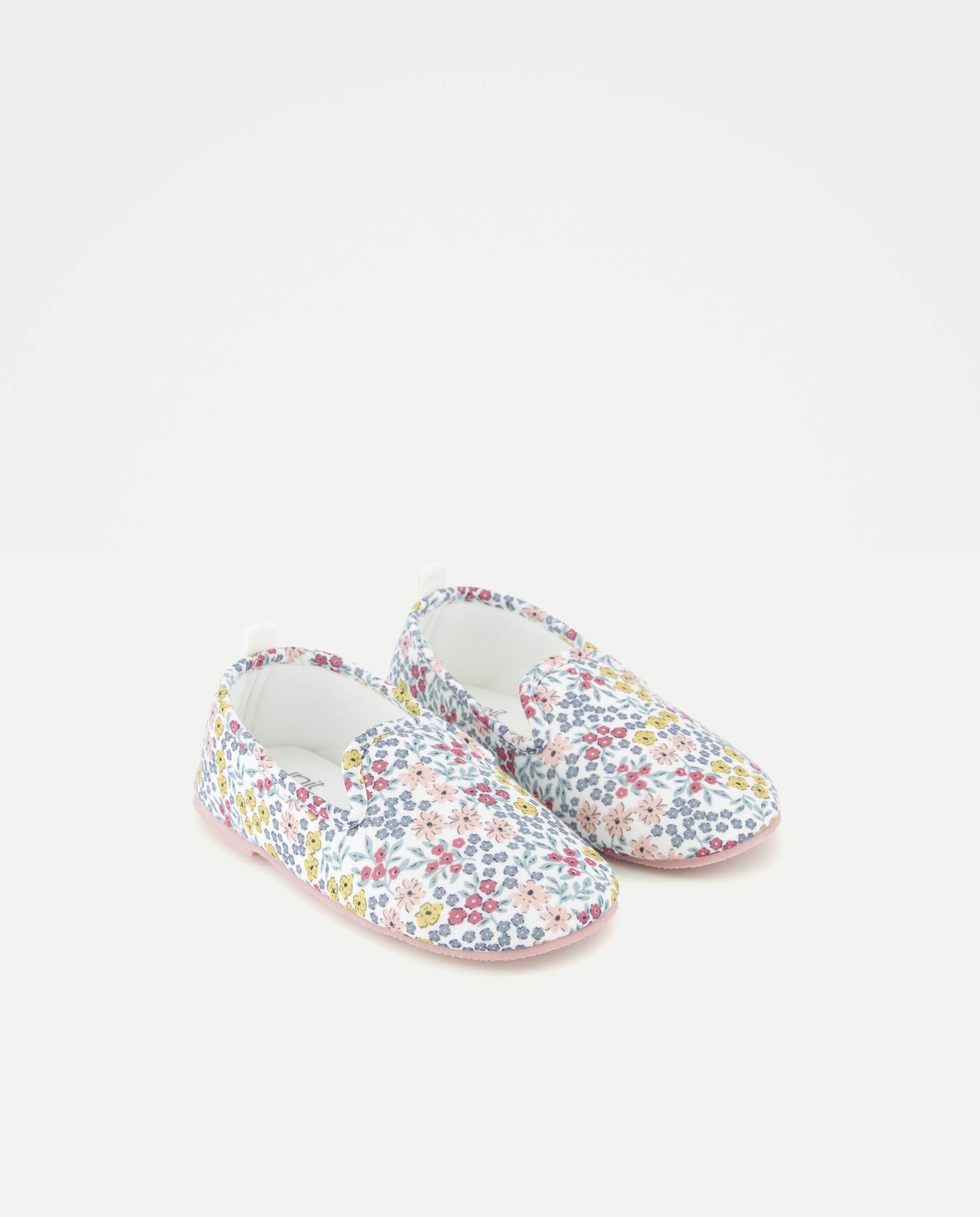 Zapatilla infantil estampada Blanco roto-2