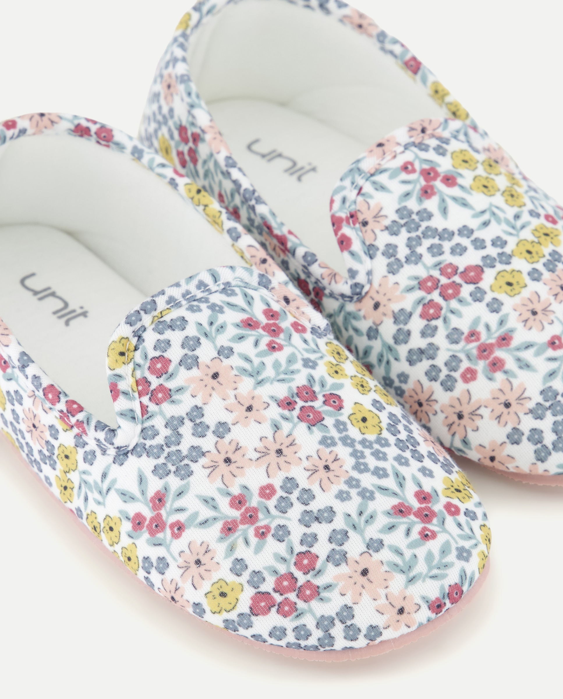 Zapatilla infantil estampada Blanco roto-5
