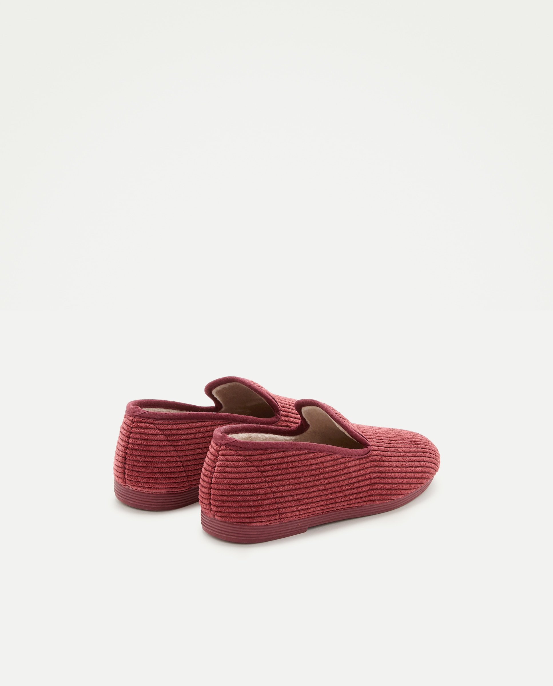 Zapatilla infantil pana clásica Burdeos-3