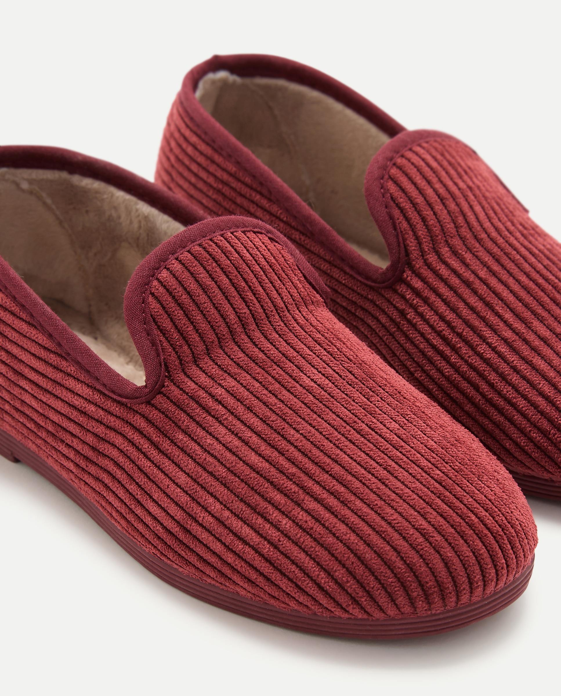 Zapatilla infantil pana clásica Burdeos-5
