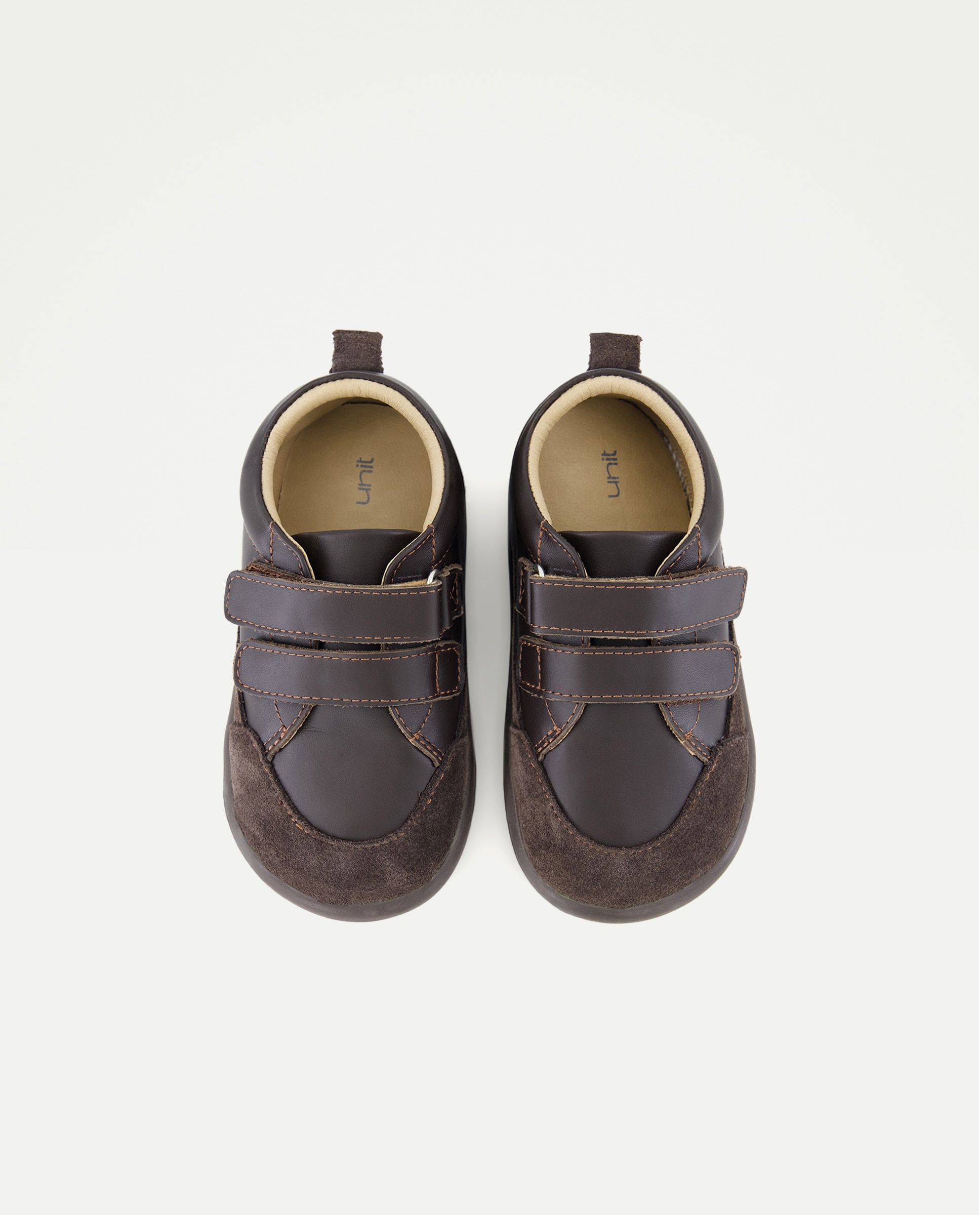 Deportivo bebés de piel suela flexible Chocolate-4