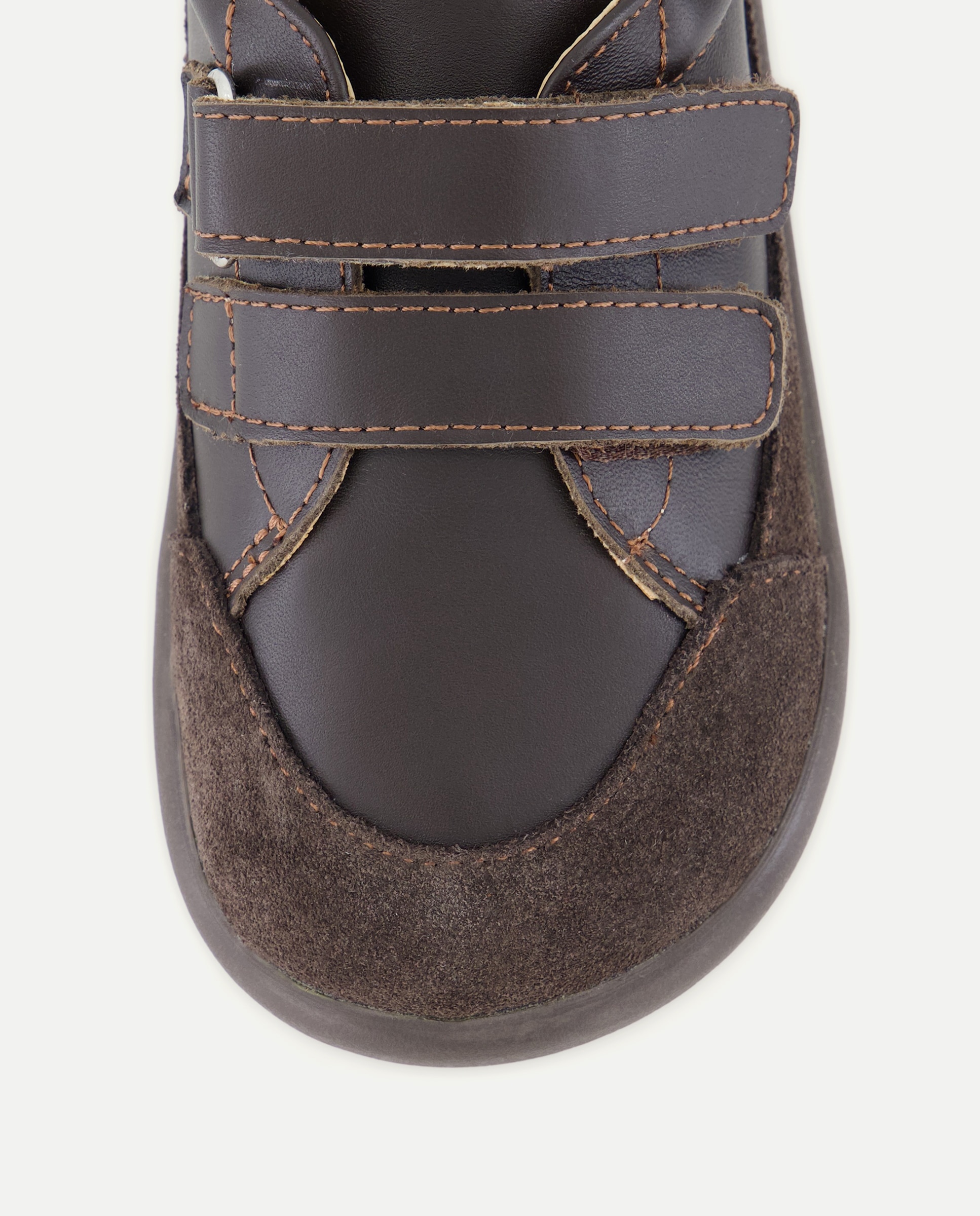Deportivo bebés de piel suela flexible Chocolate-5