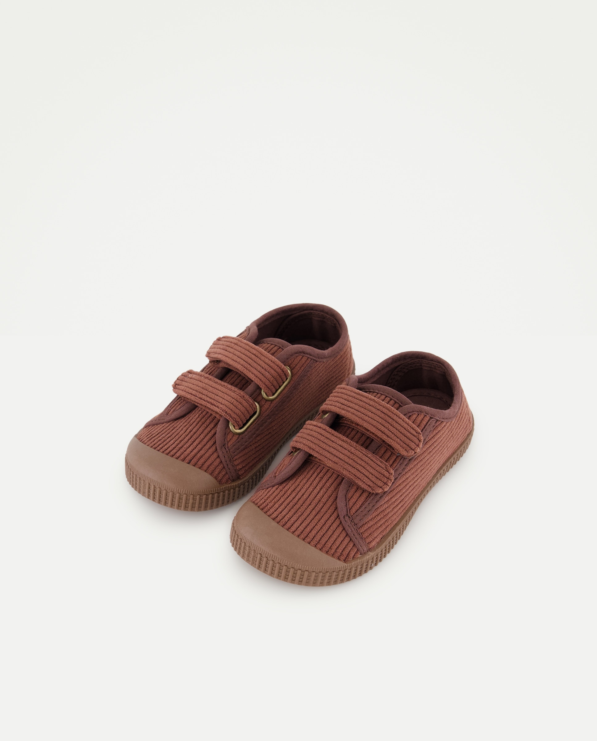Bamba bebés pana con velcro 770 Terracota-2
