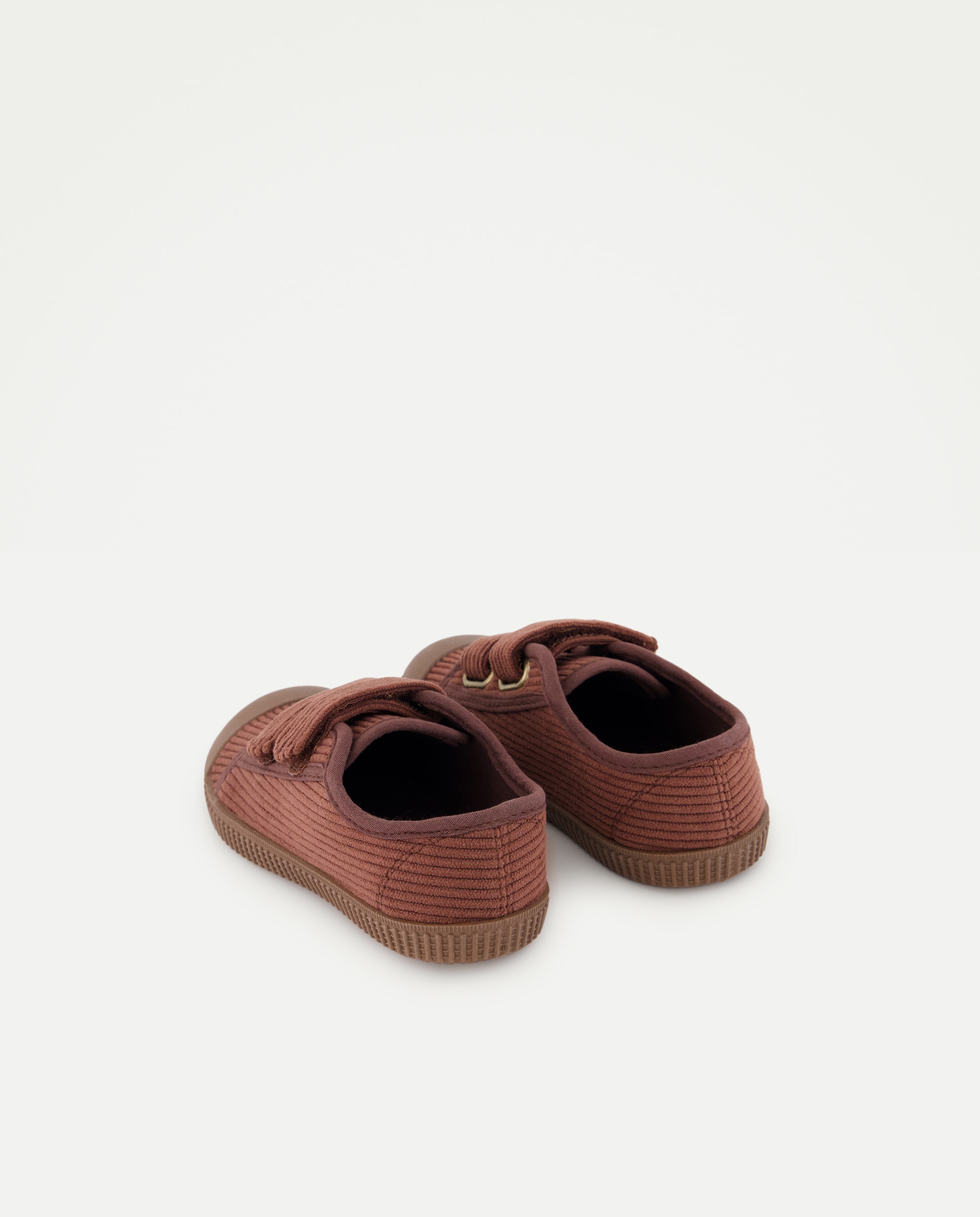 Bamba bebés pana con velcro 770 Terracota-3