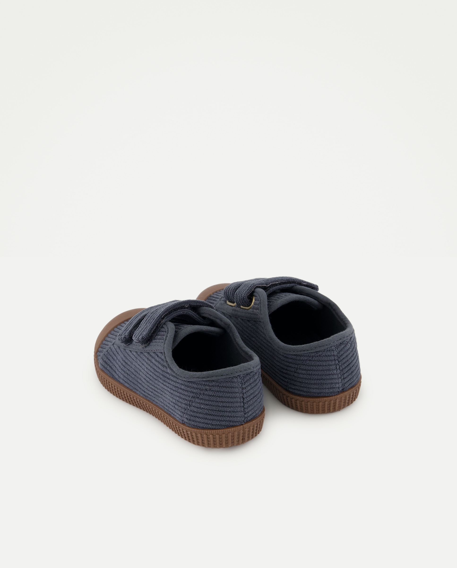 Bamba bebés pana con velcro 580 Musgo-3