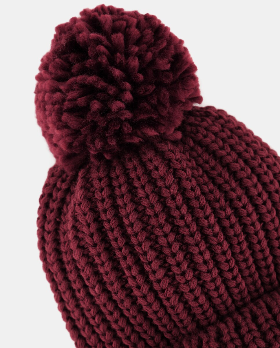 Gorro Infantil pompón 290 Burdeos-2