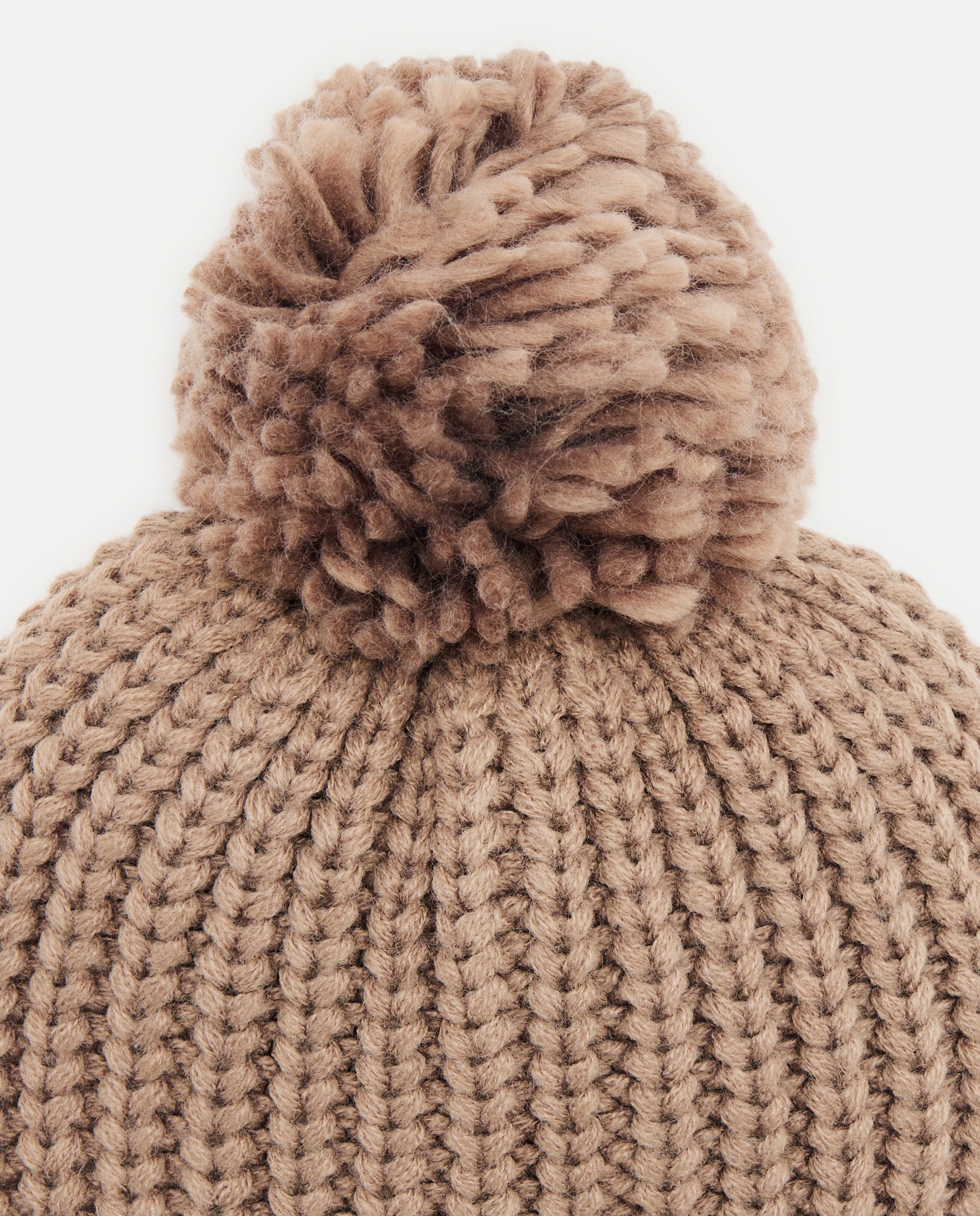 Gorro Infantil pompón Tostado-2