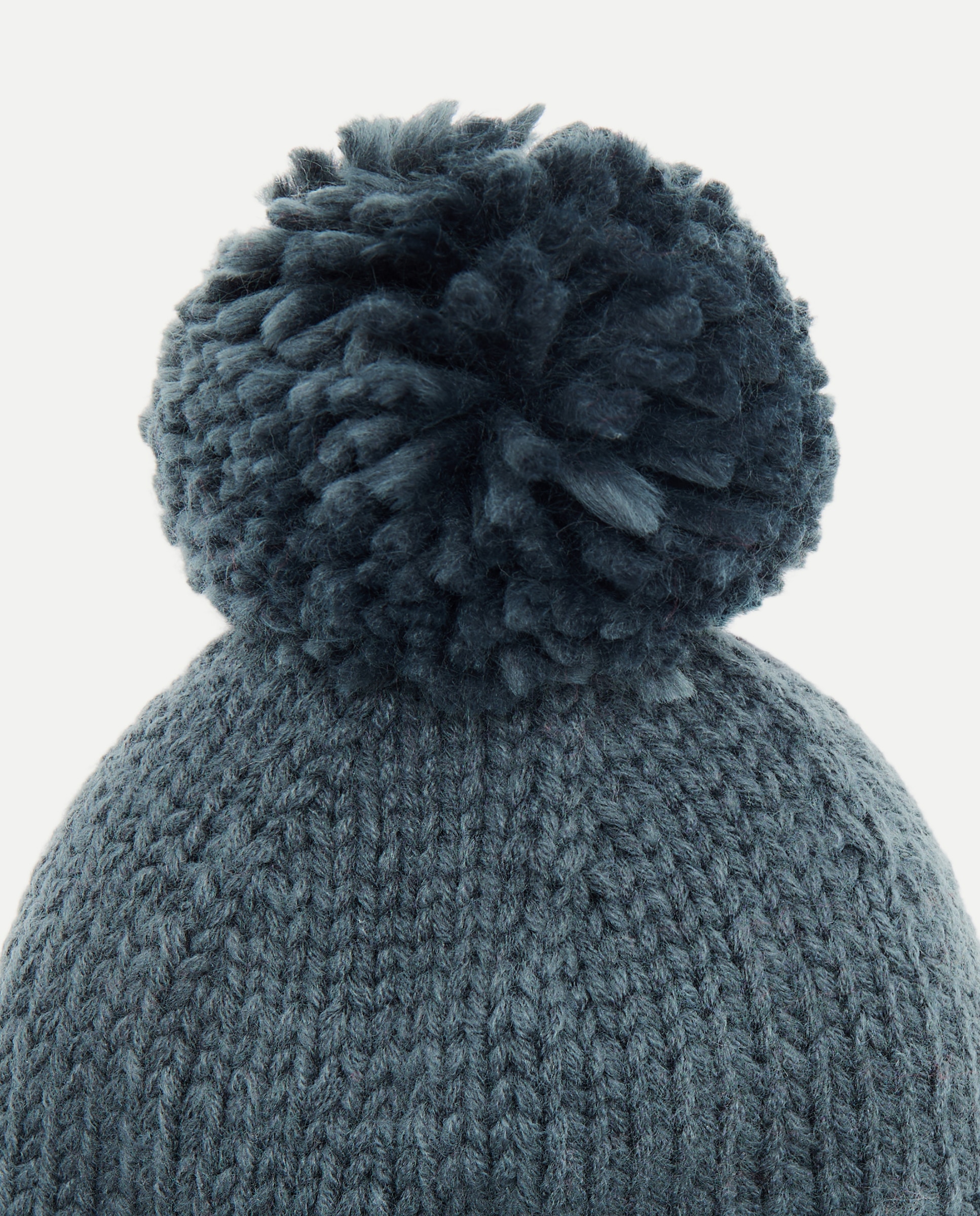 Gorro bebé pompón Verde-2