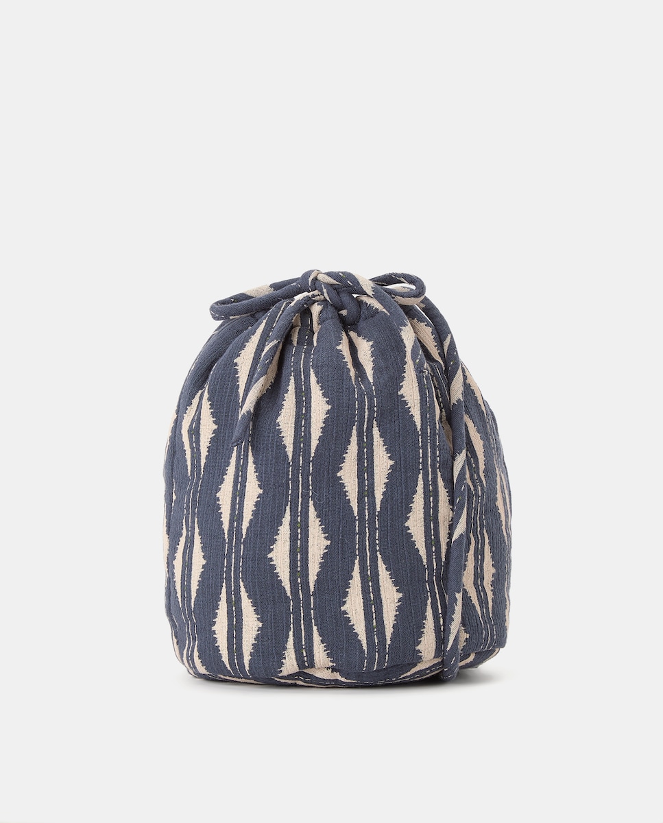 Bolso bombonera estampado Azul oscuro-1