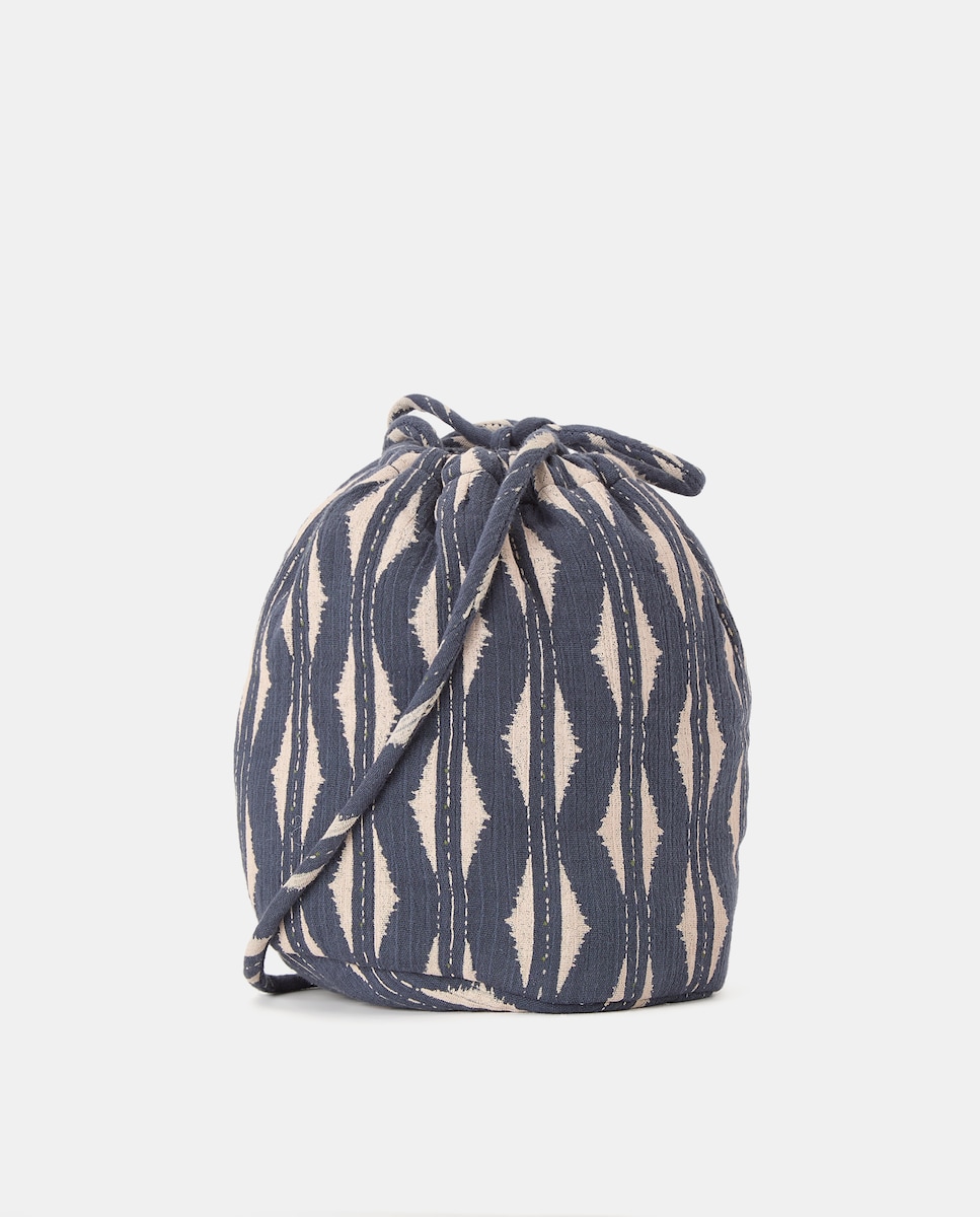 Bolso bombonera estampado Azul oscuro-2