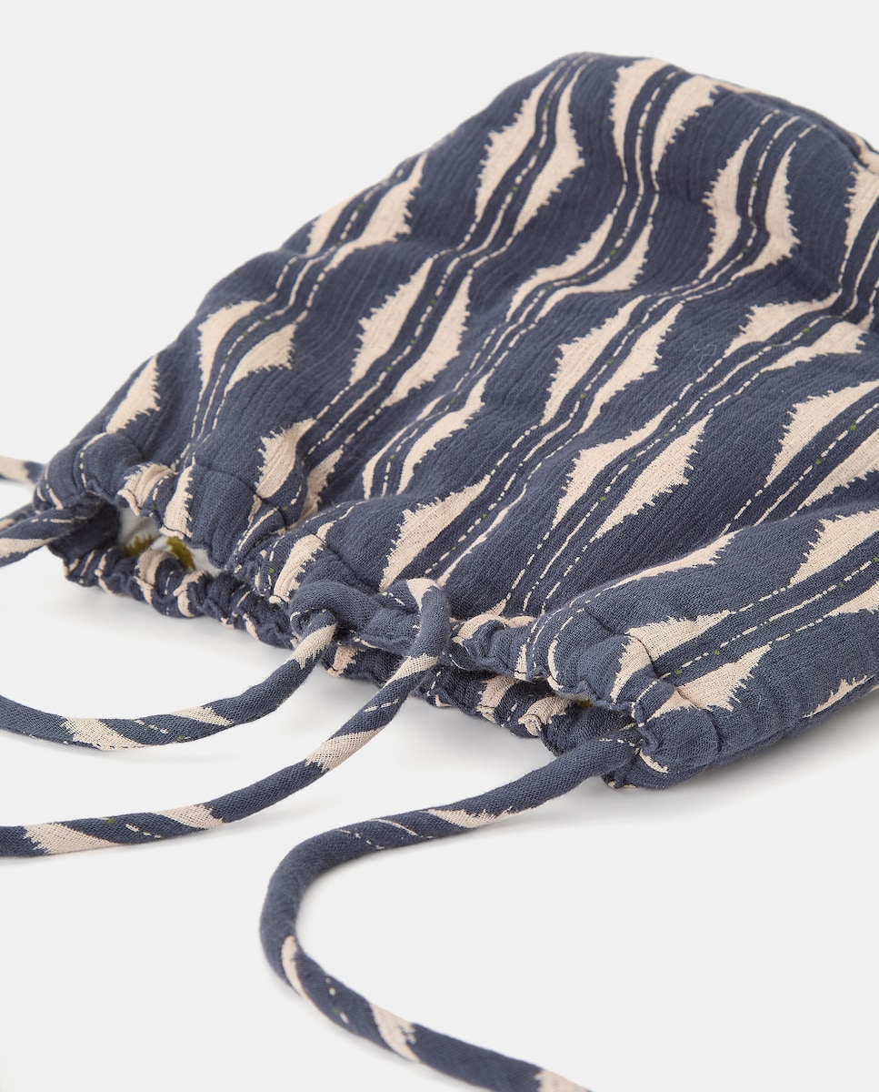 Bolso bombonera estampado Azul oscuro-3