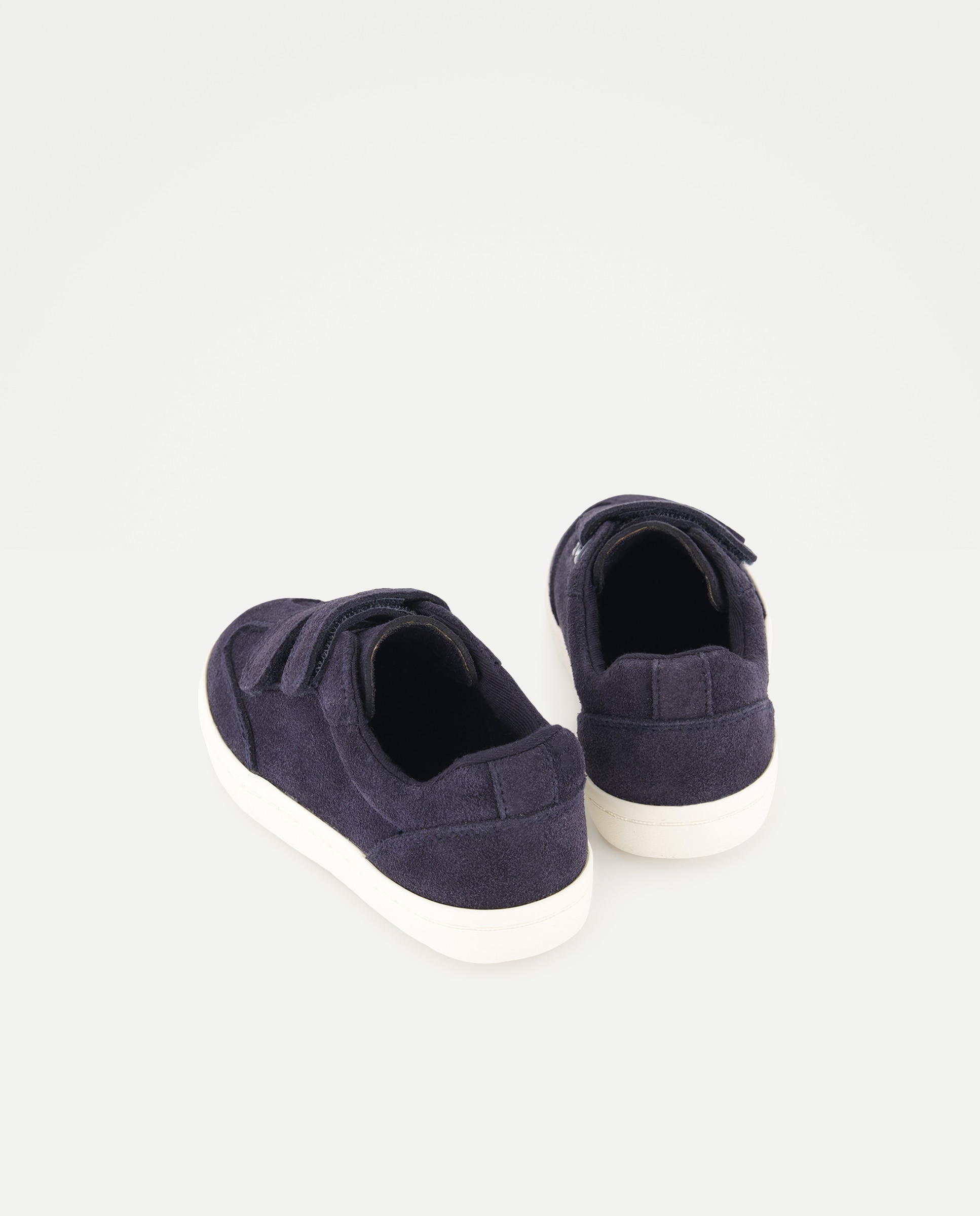 Zapato bebés ante con velcro Azul marino-3