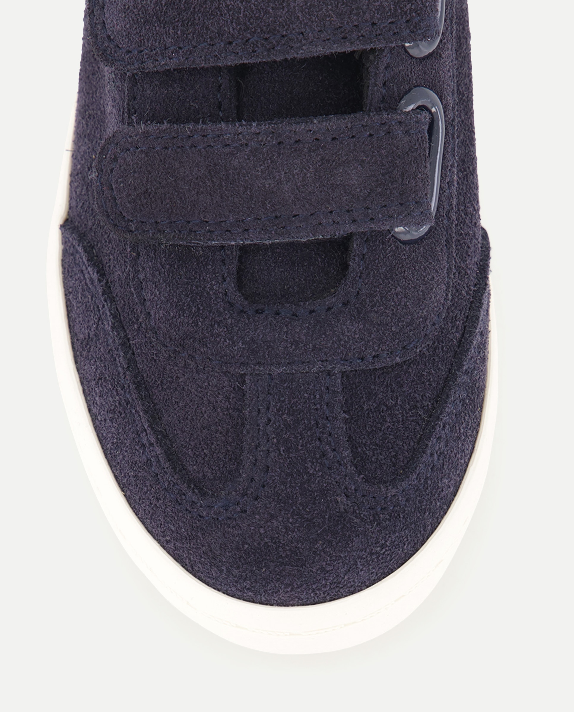 Zapato bebés ante con velcro Azul marino-5