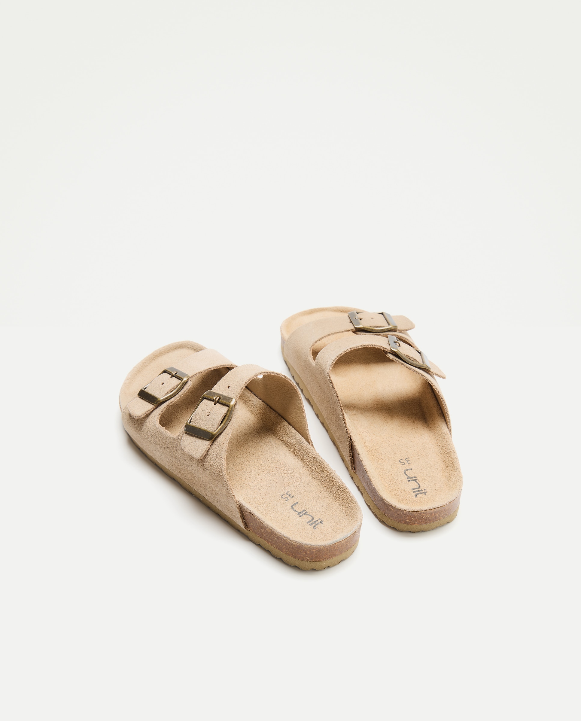 Sandalia infantil bio de piel Beige-3