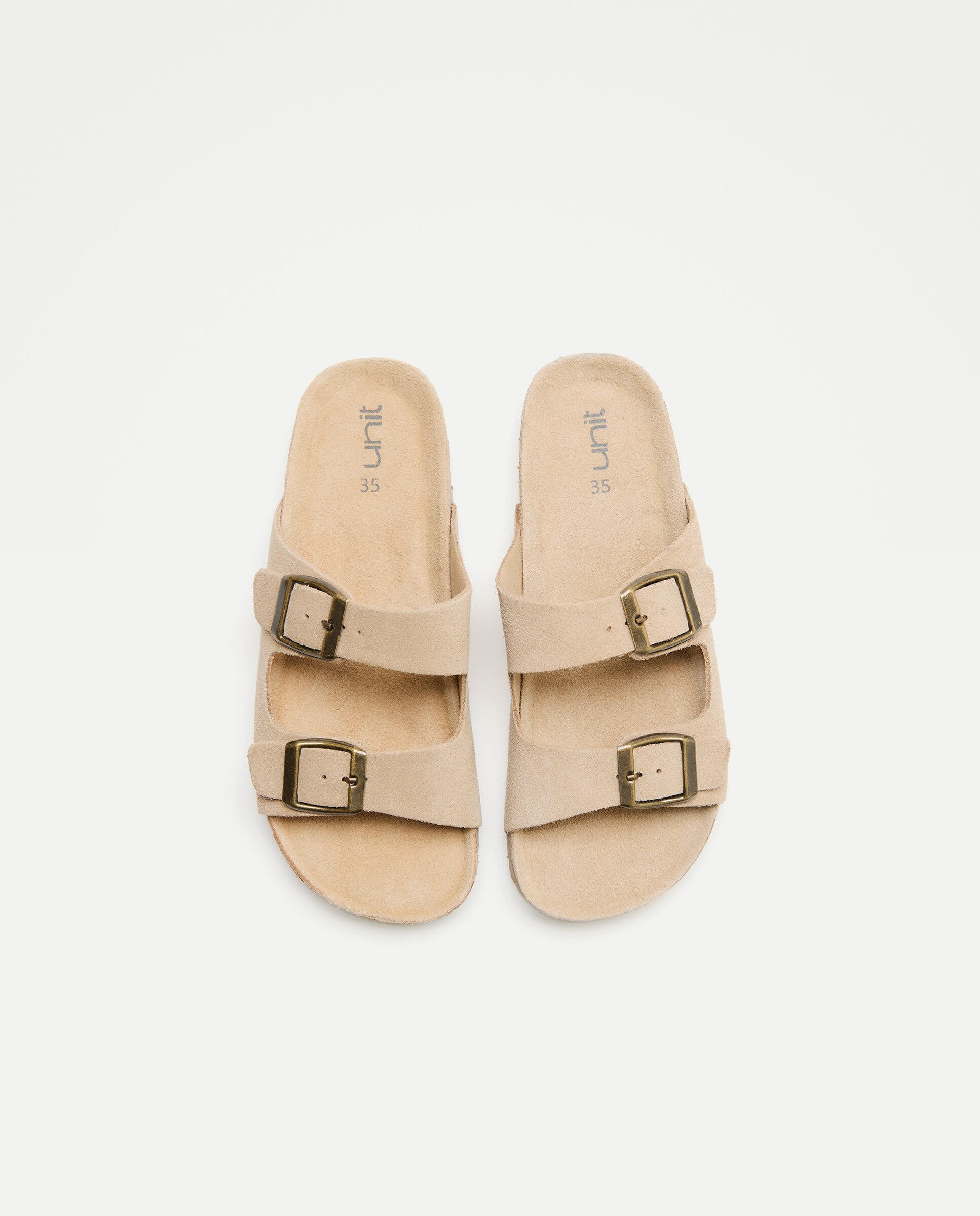 Sandalia infantil bio de piel Beige-4