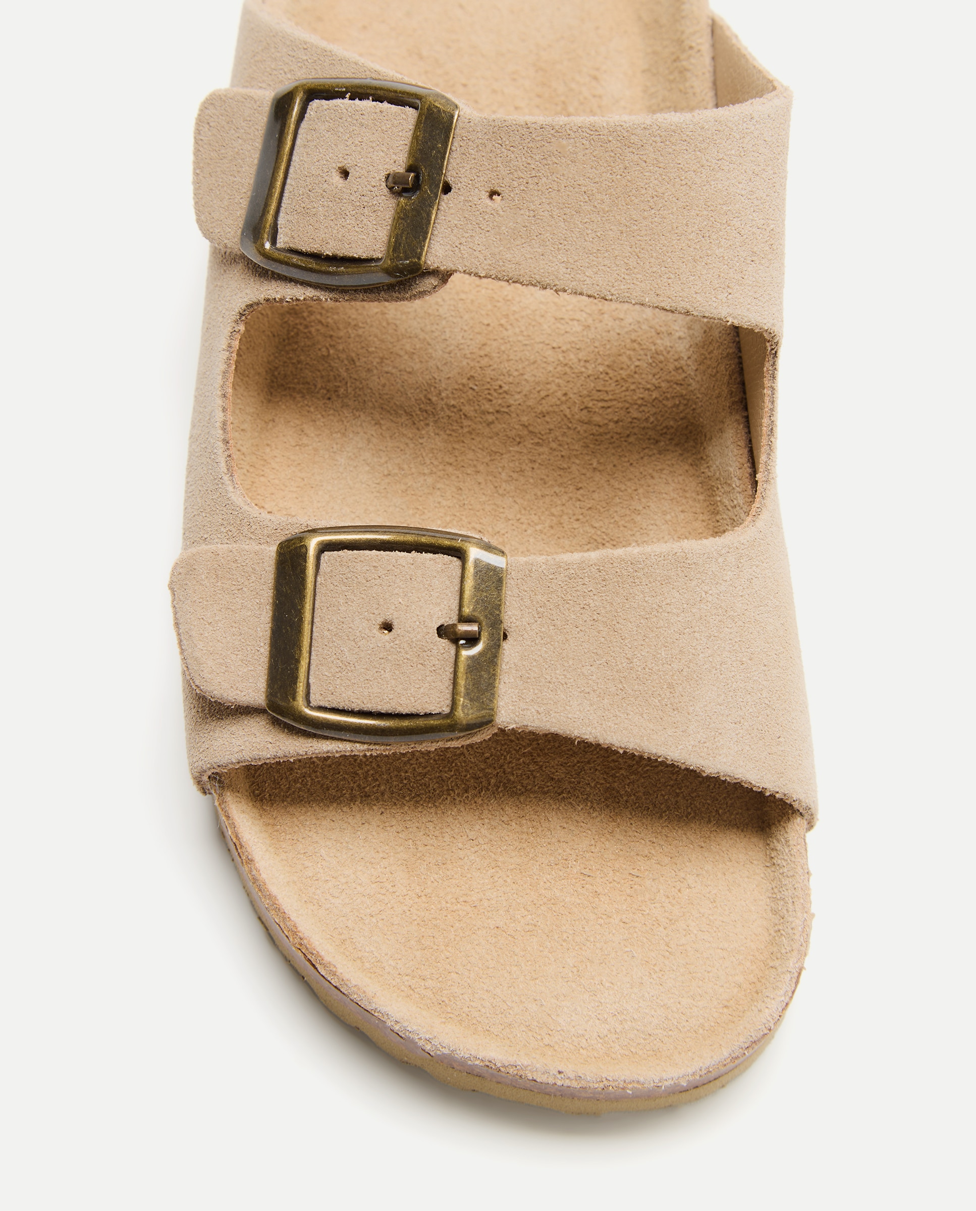 Sandalia infantil bio de piel Beige-5