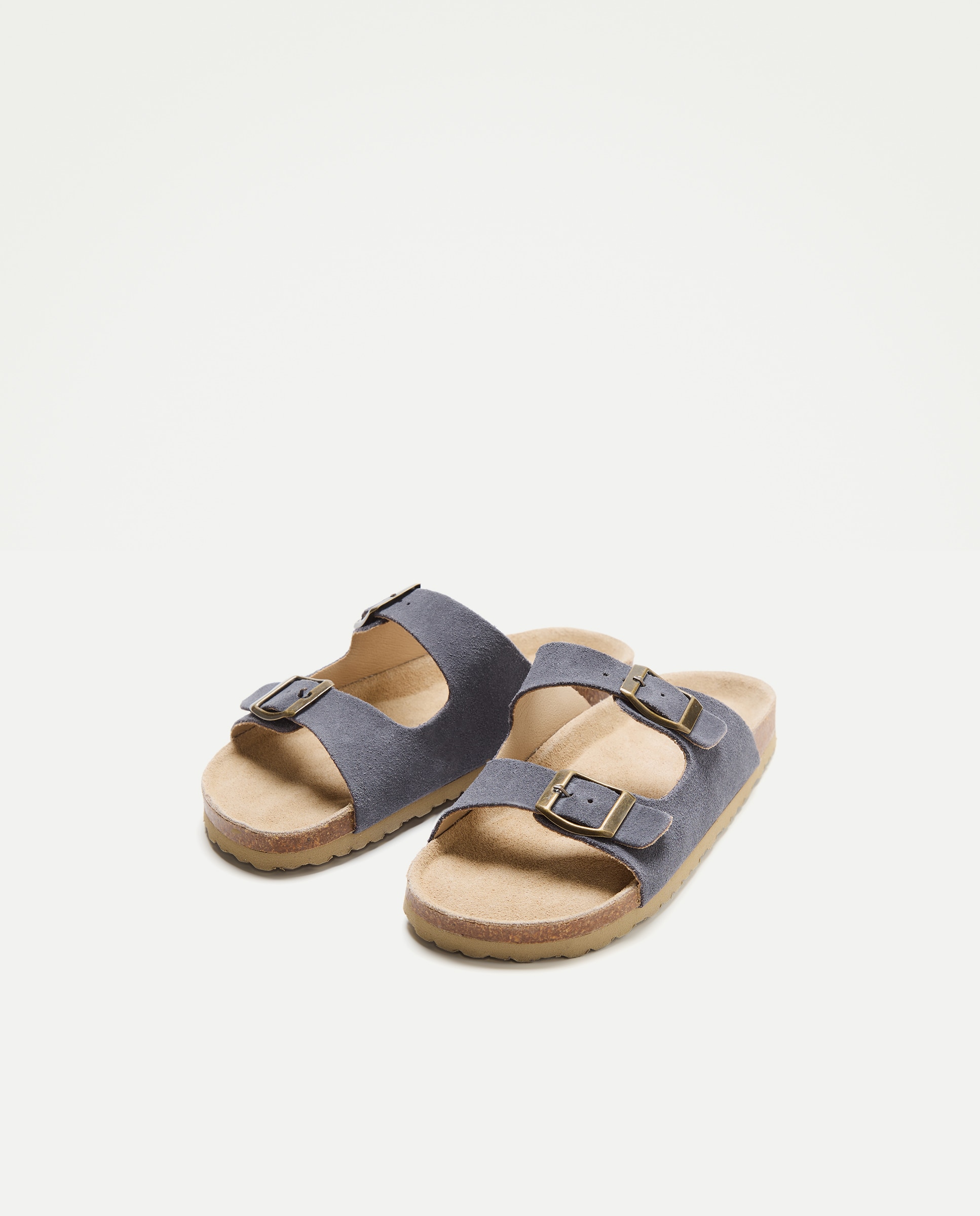Sandalia infantil bio de piel 400 Azul-2