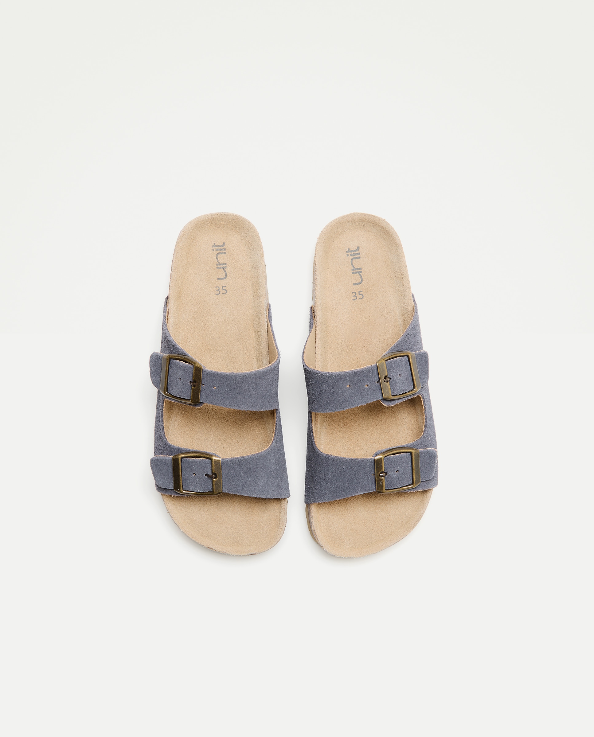Sandalia infantil bio de piel 400 Azul-4