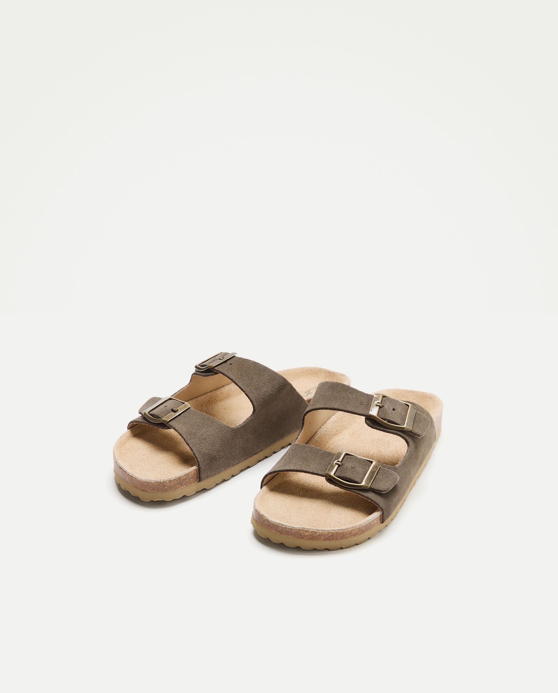 Sandalia infantil bio de piel 520 Kaki-2