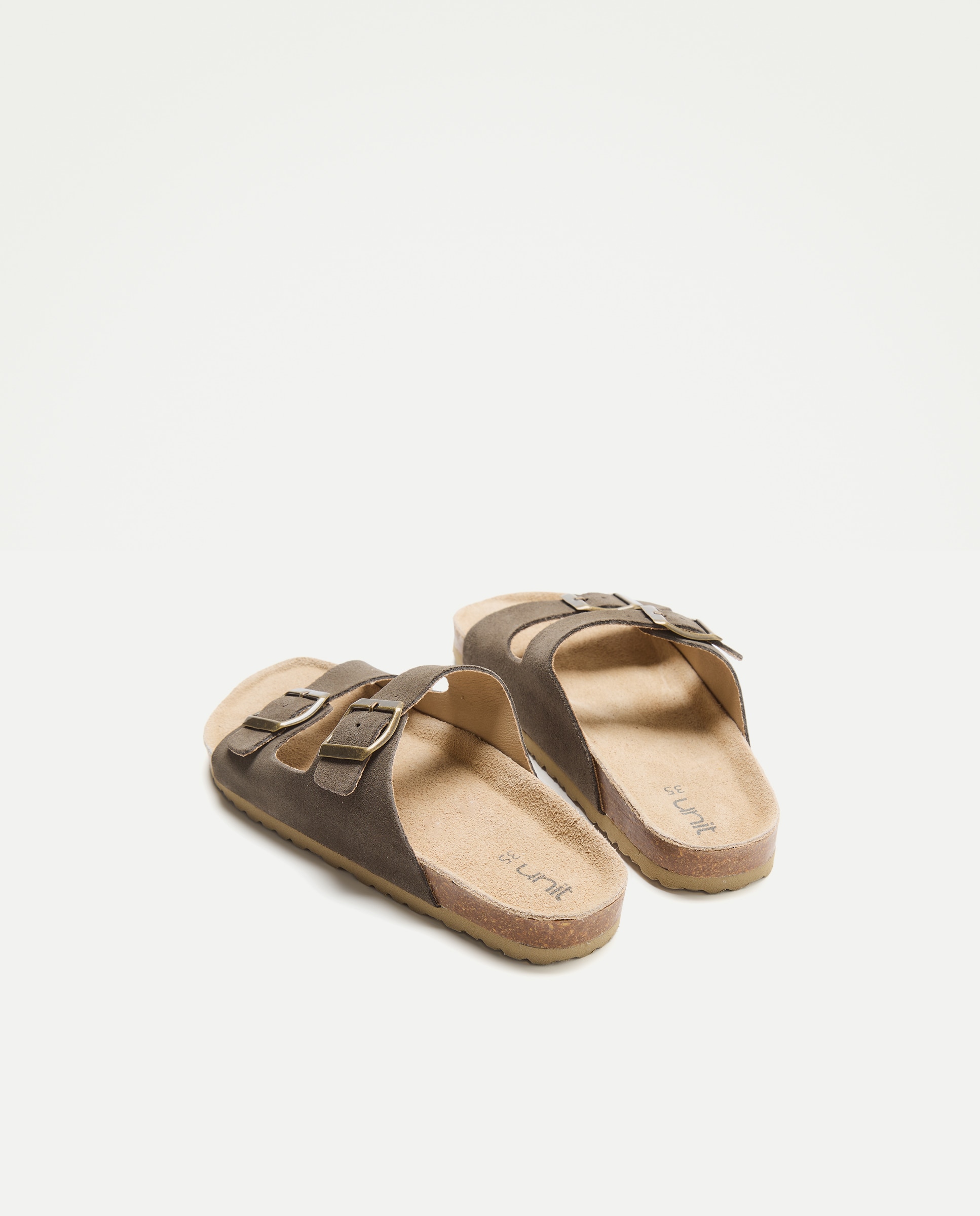 Sandalia infantil bio de piel 520 Kaki-3