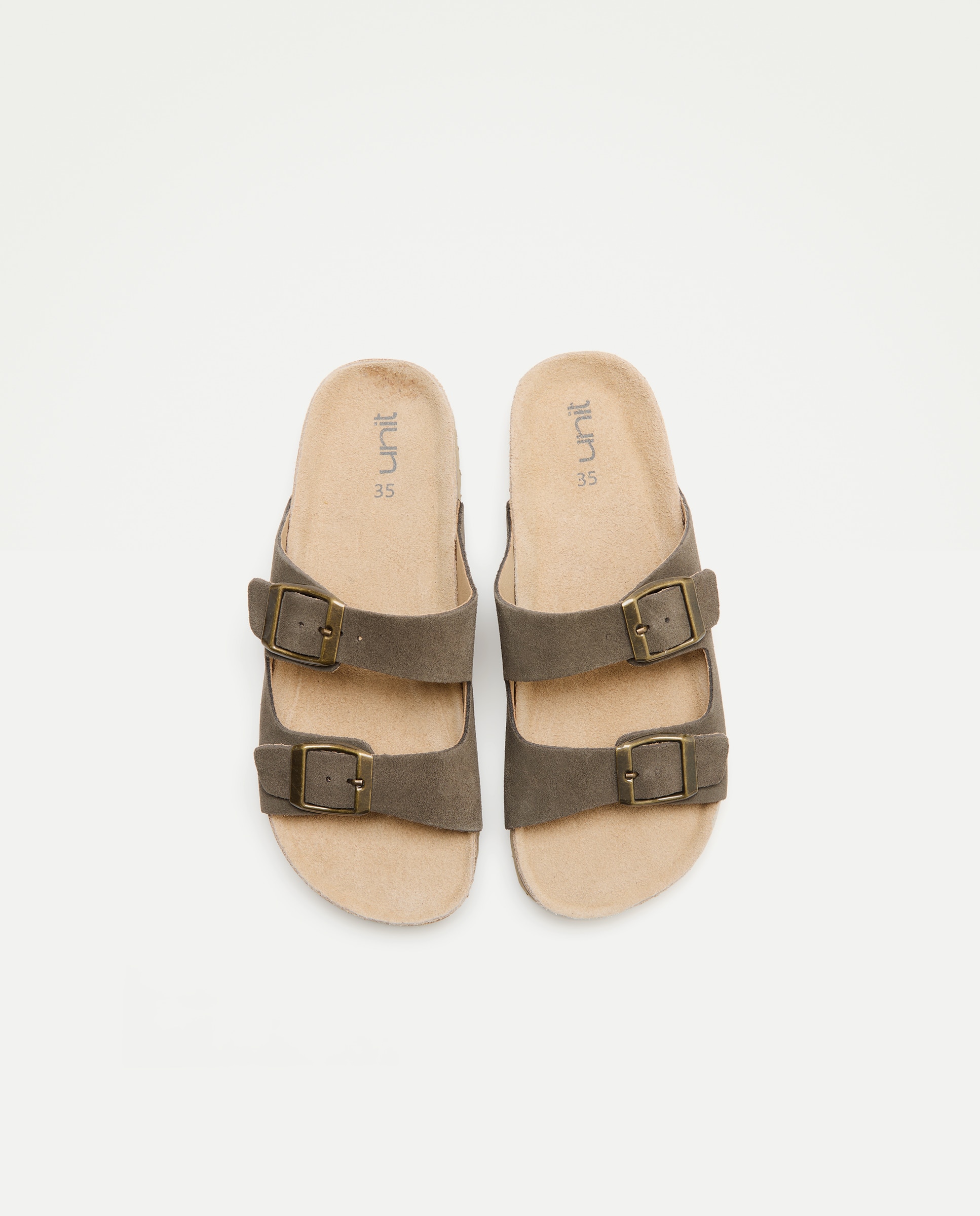 Sandalia infantil bio de piel 520 Kaki-4