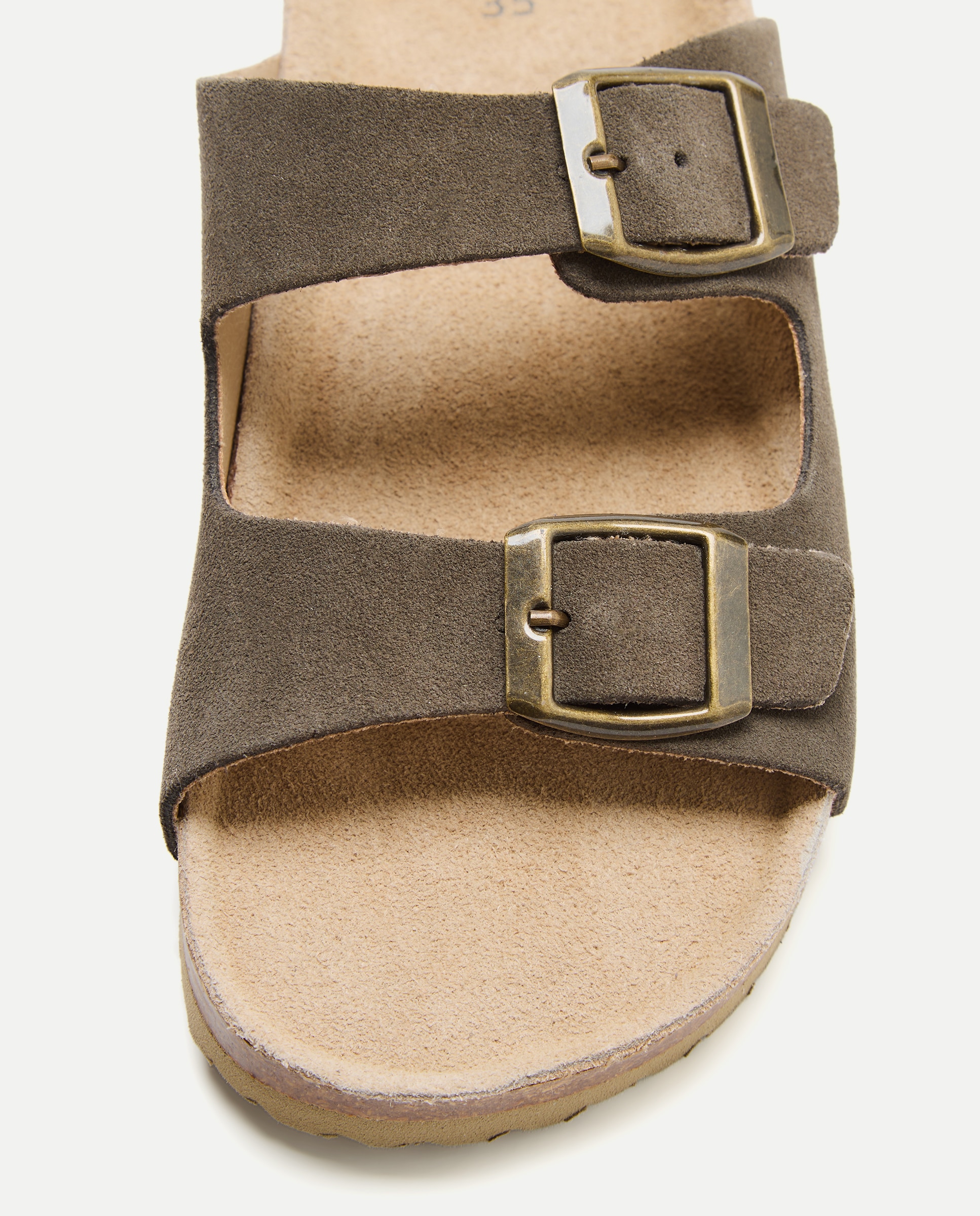 Sandalia infantil bio de piel 520 Kaki-5
