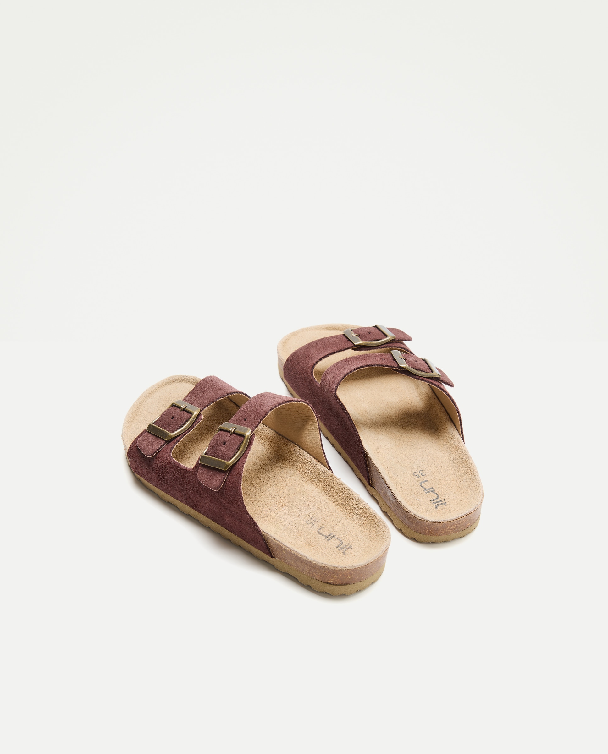 Sandalia infantil bio de piel 291 Berenjena-3