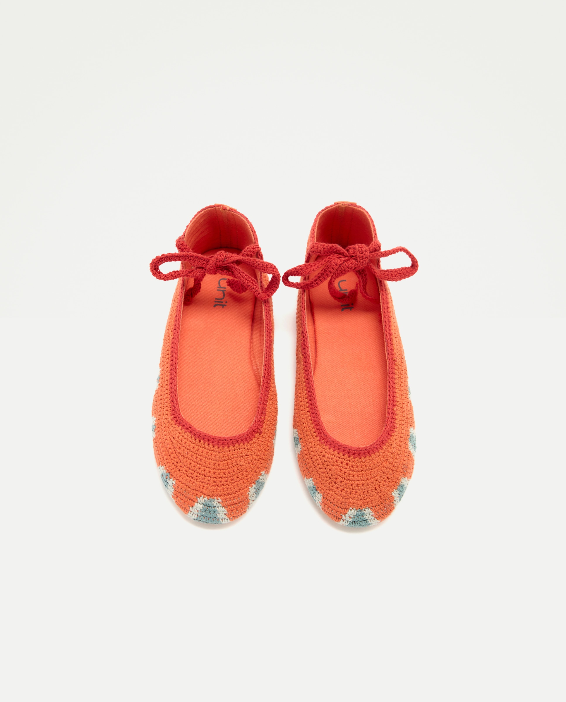 Bailarina de niña de crochet atada 630 Coral-4