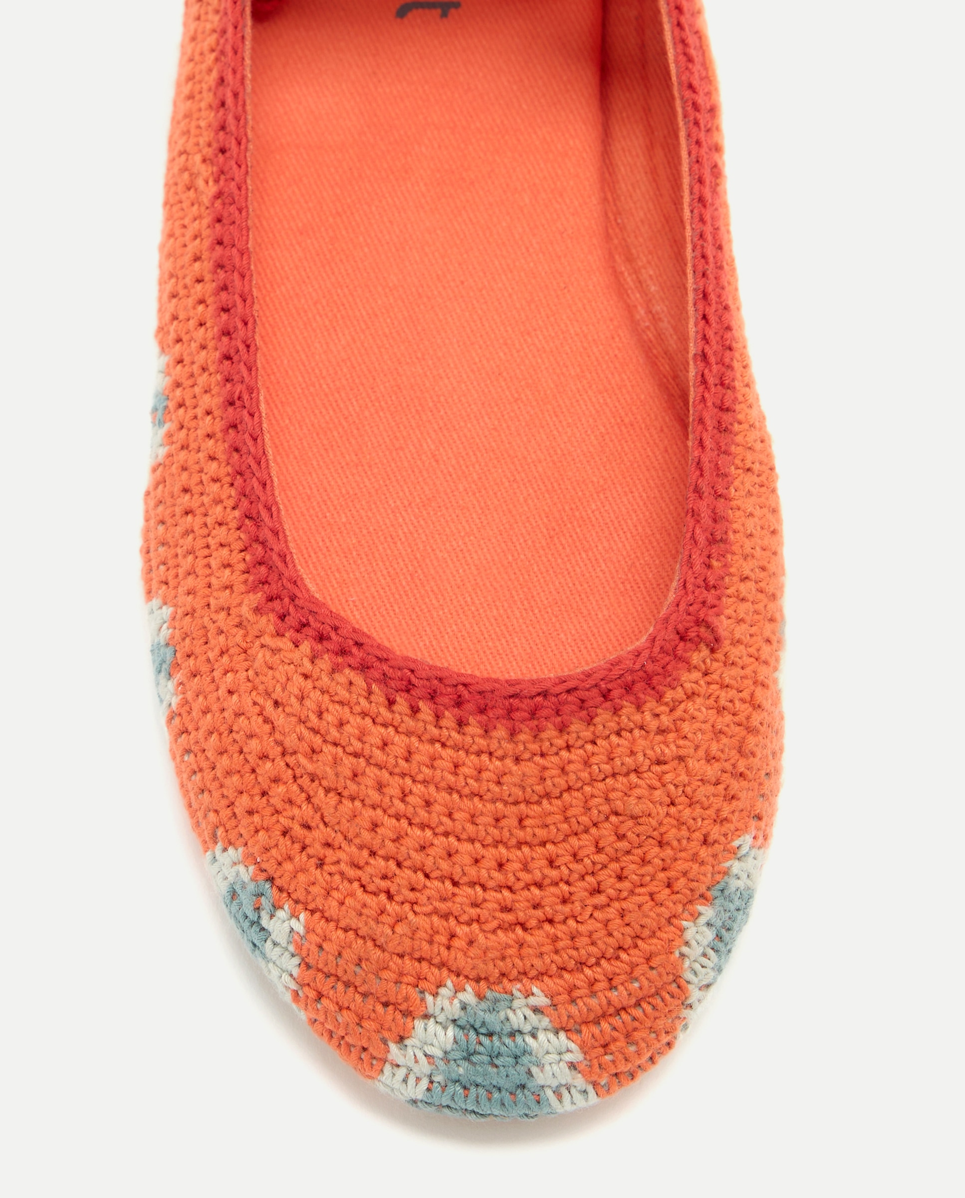 Bailarina de niña de crochet atada 630 Coral-5